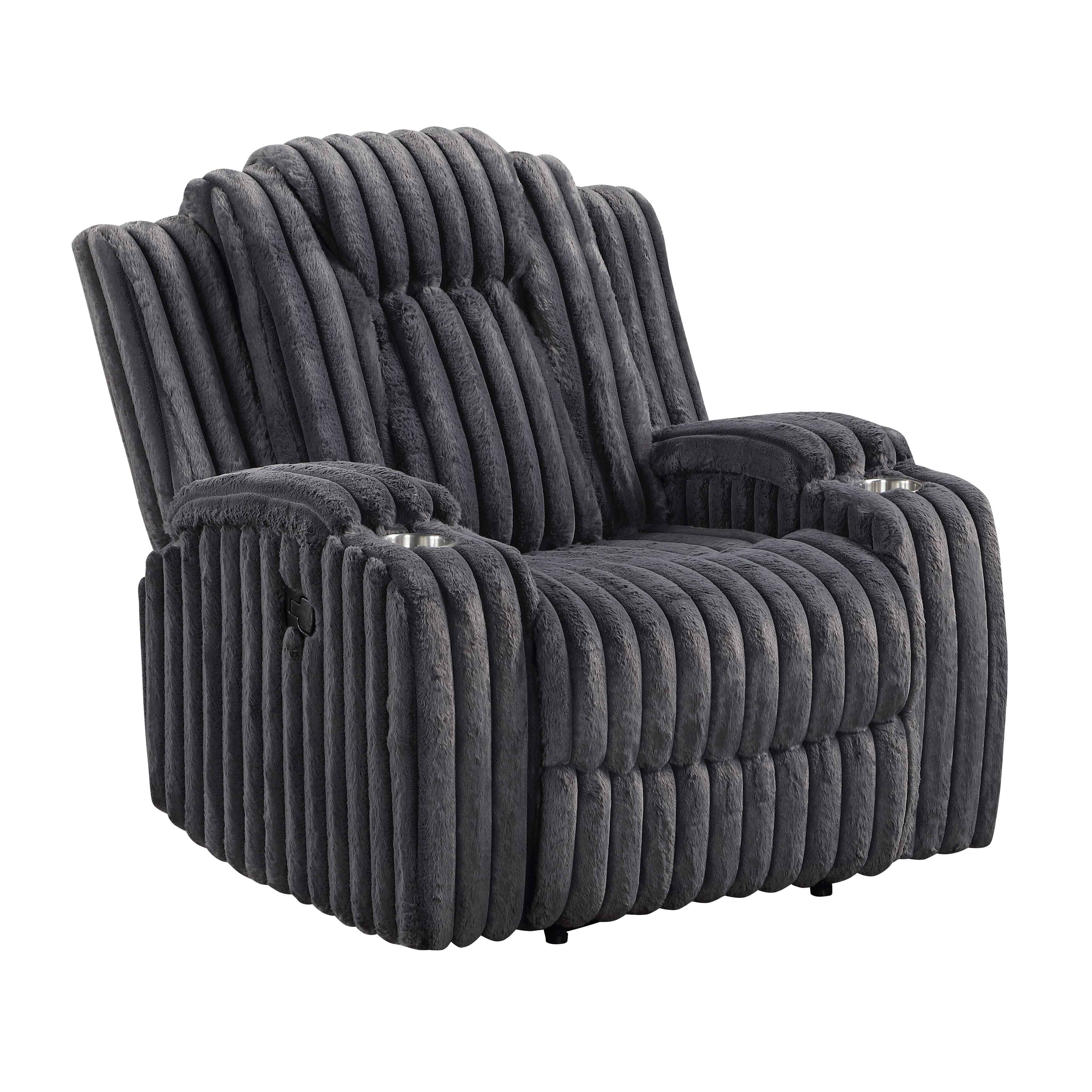 Phyllis Dark Gray Reclining Chair - Image 2