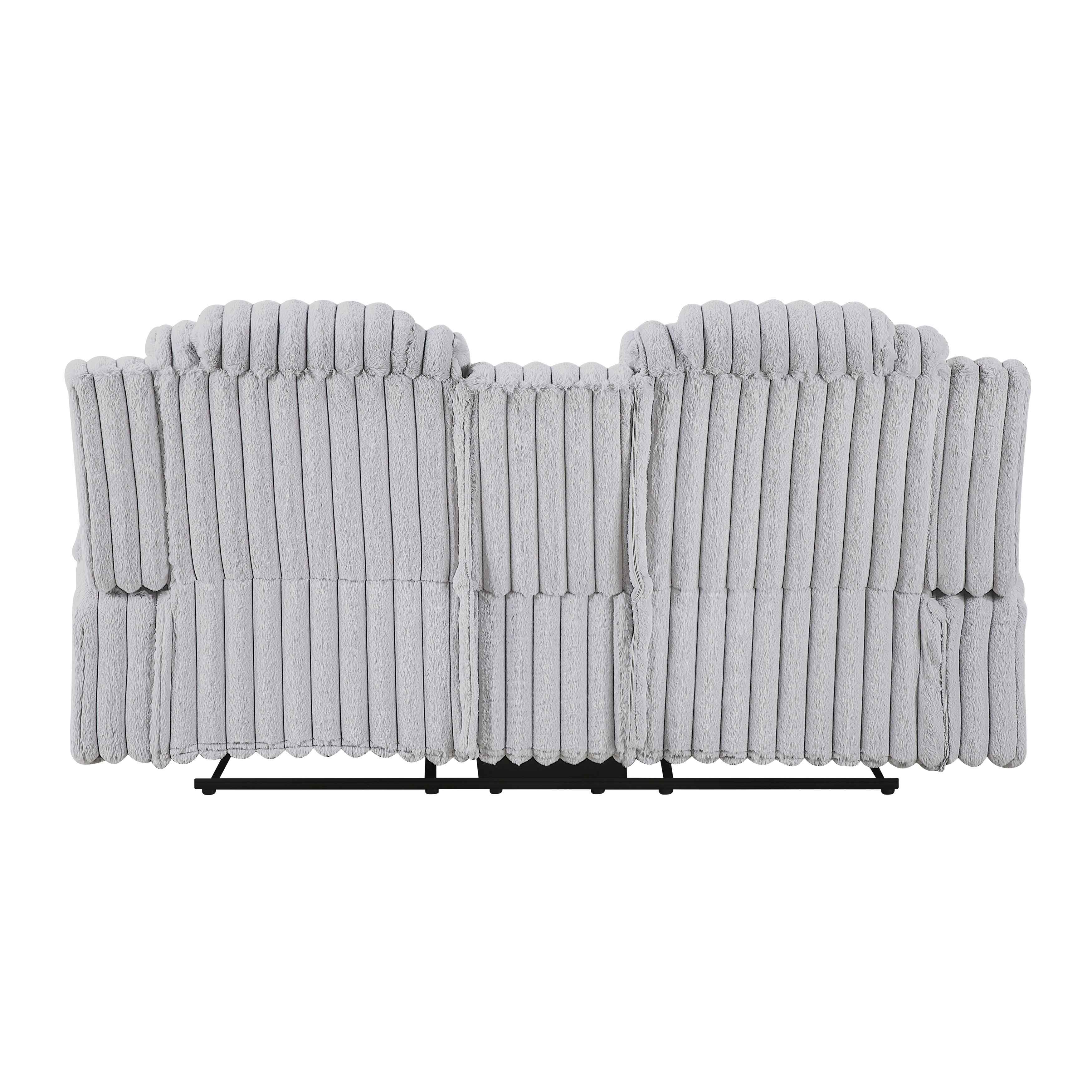 Phyllis Light Gray 3-Piece Reclining Living Room Set - Image 8