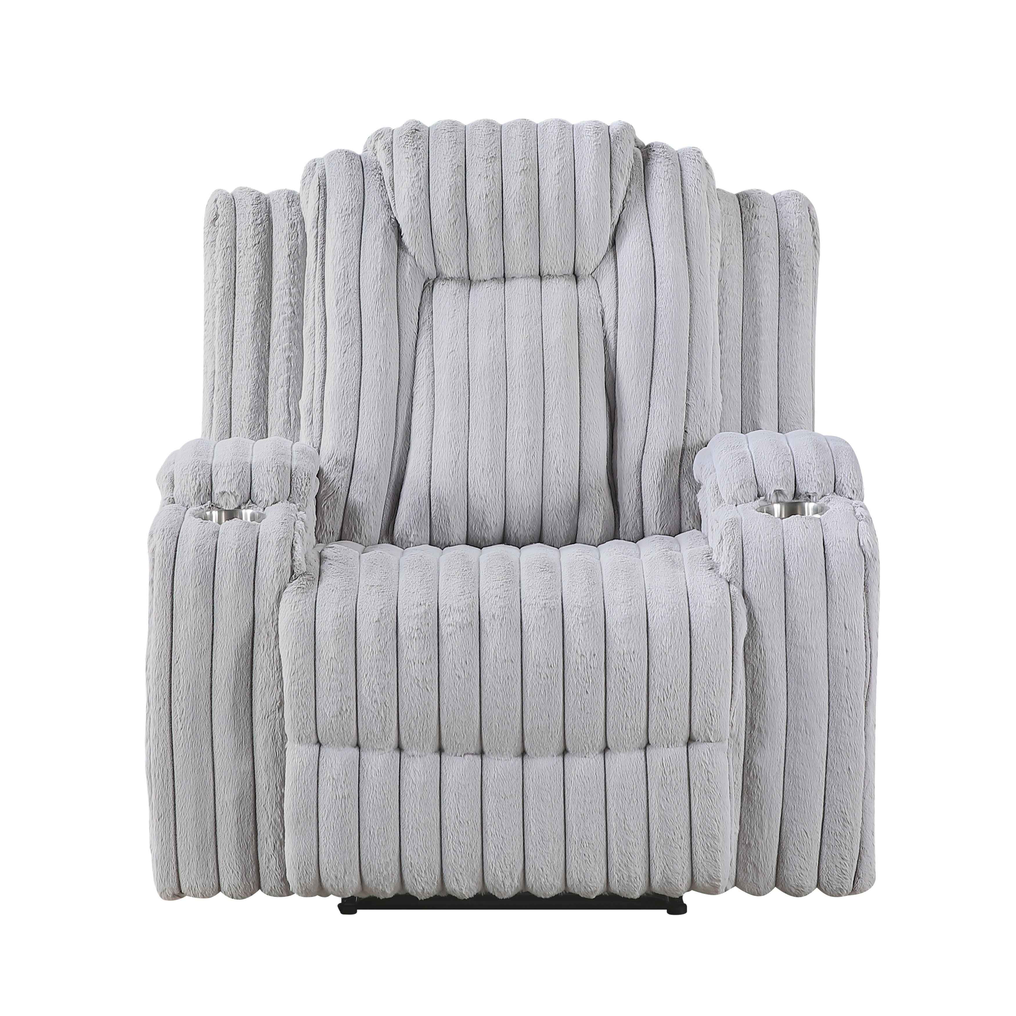 Phyllis Light Gray Reclining Chair