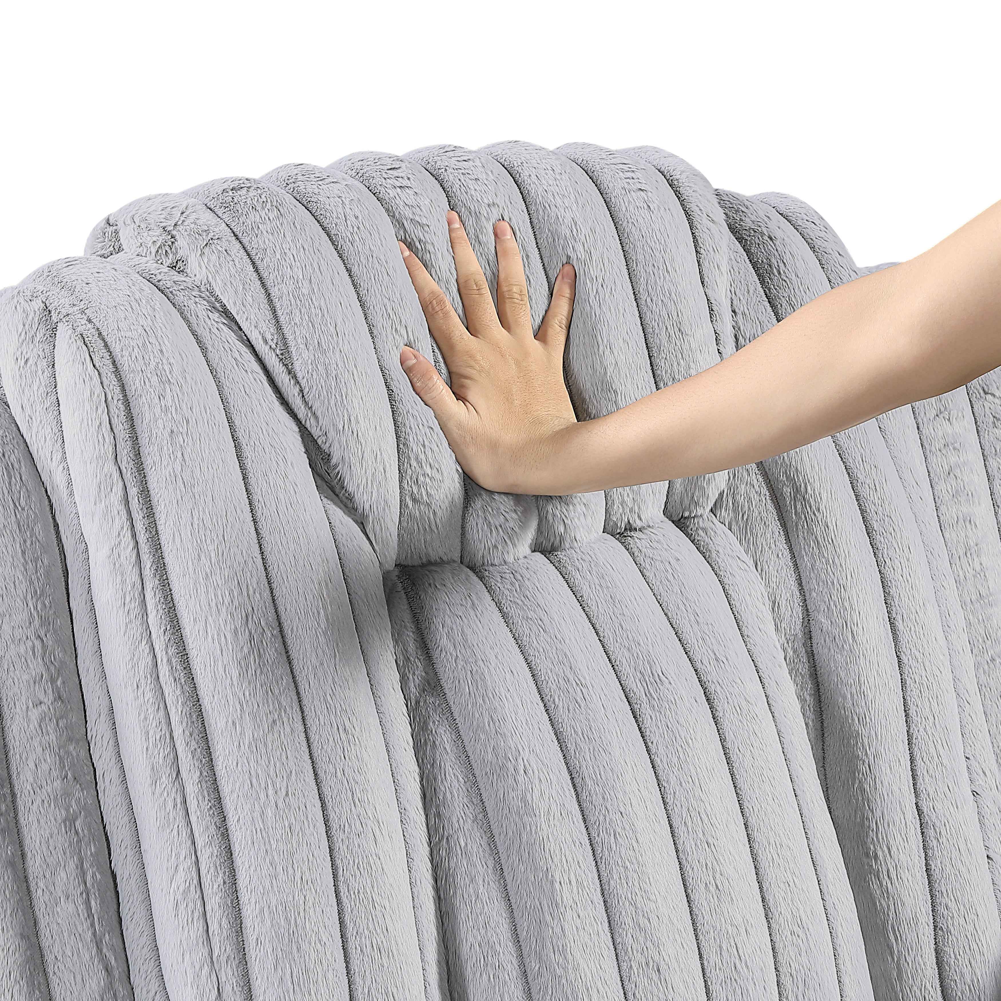 Phyllis Light Gray Reclining Chair - Image 11