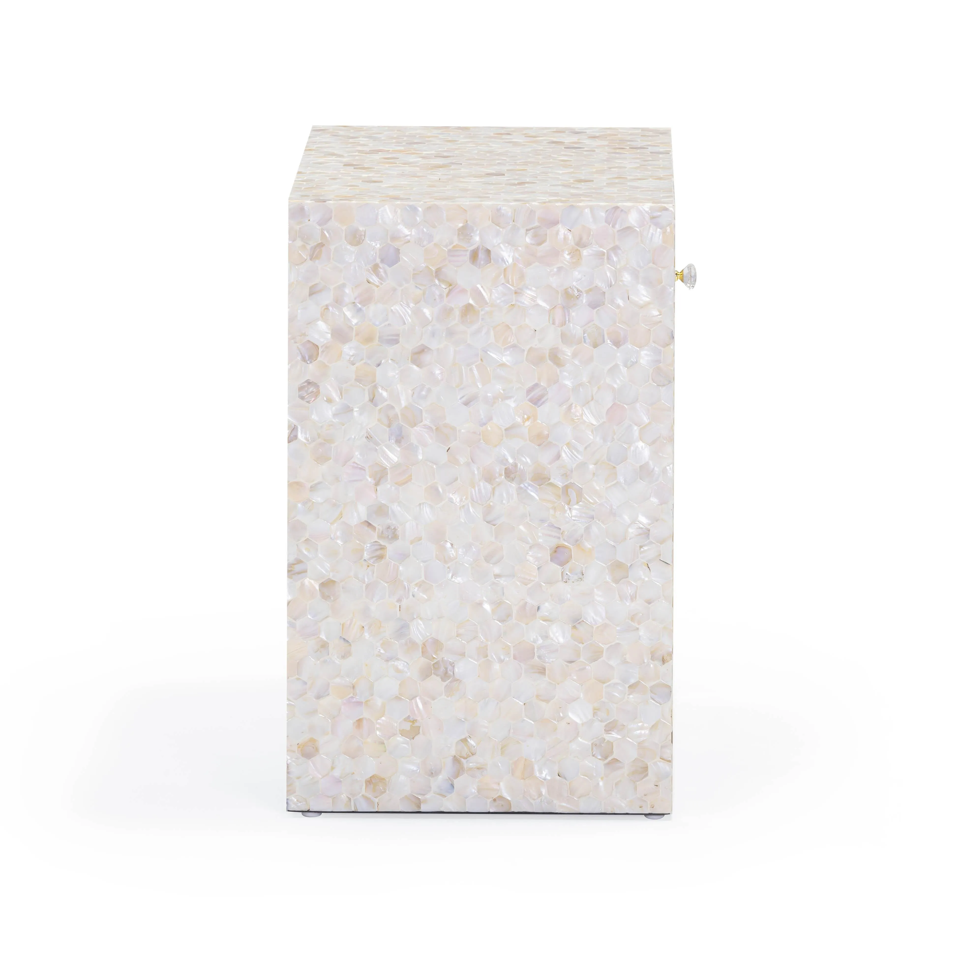 Piara Natural Mother of Pearl Inlaid Nightstand - Image 4