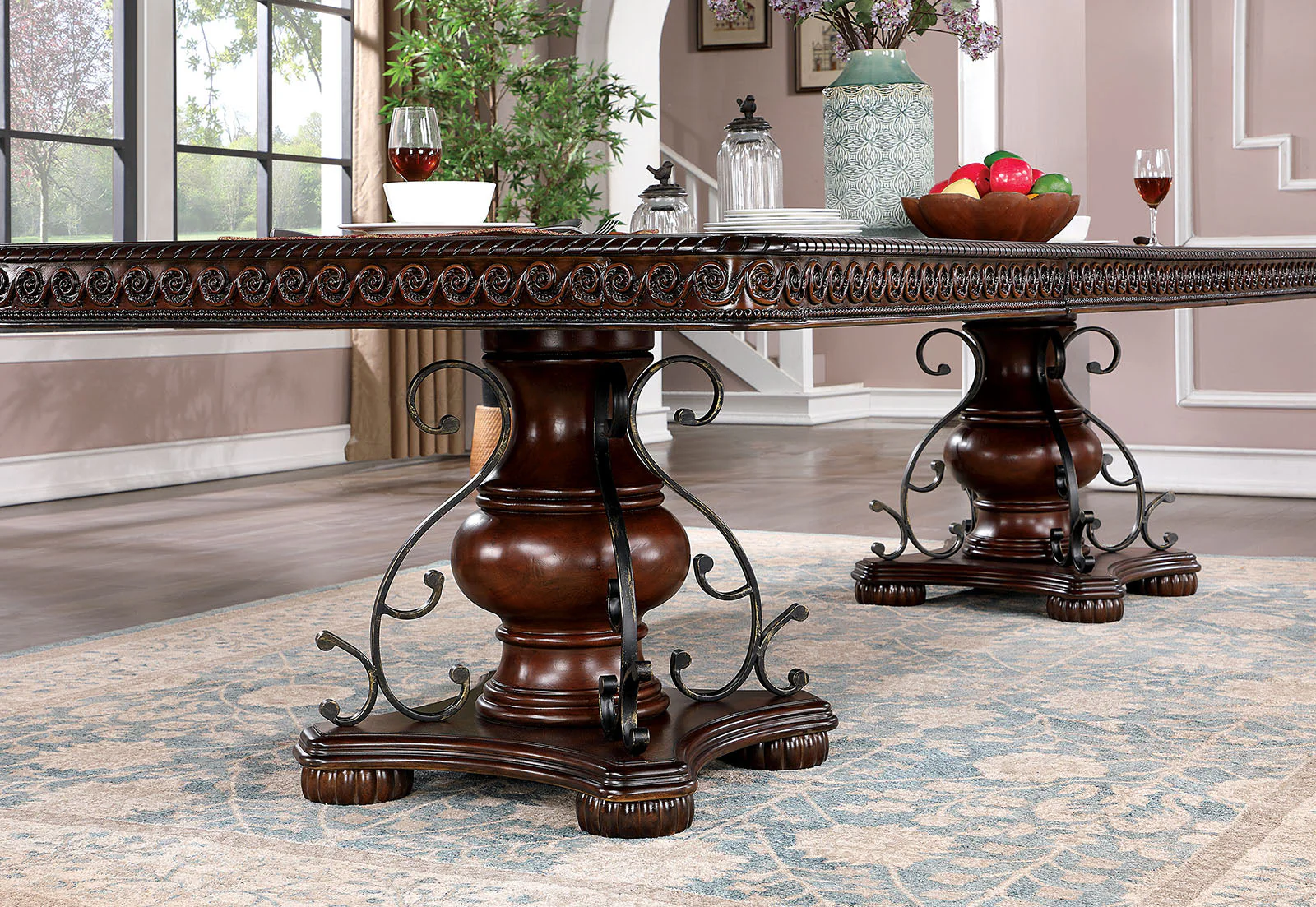 Picardy Brown Cherry Dining Table