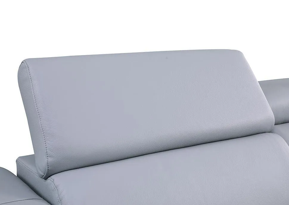 Picasso Light Blue 6-Piece 2-Power Reclining Sectional - Image 8