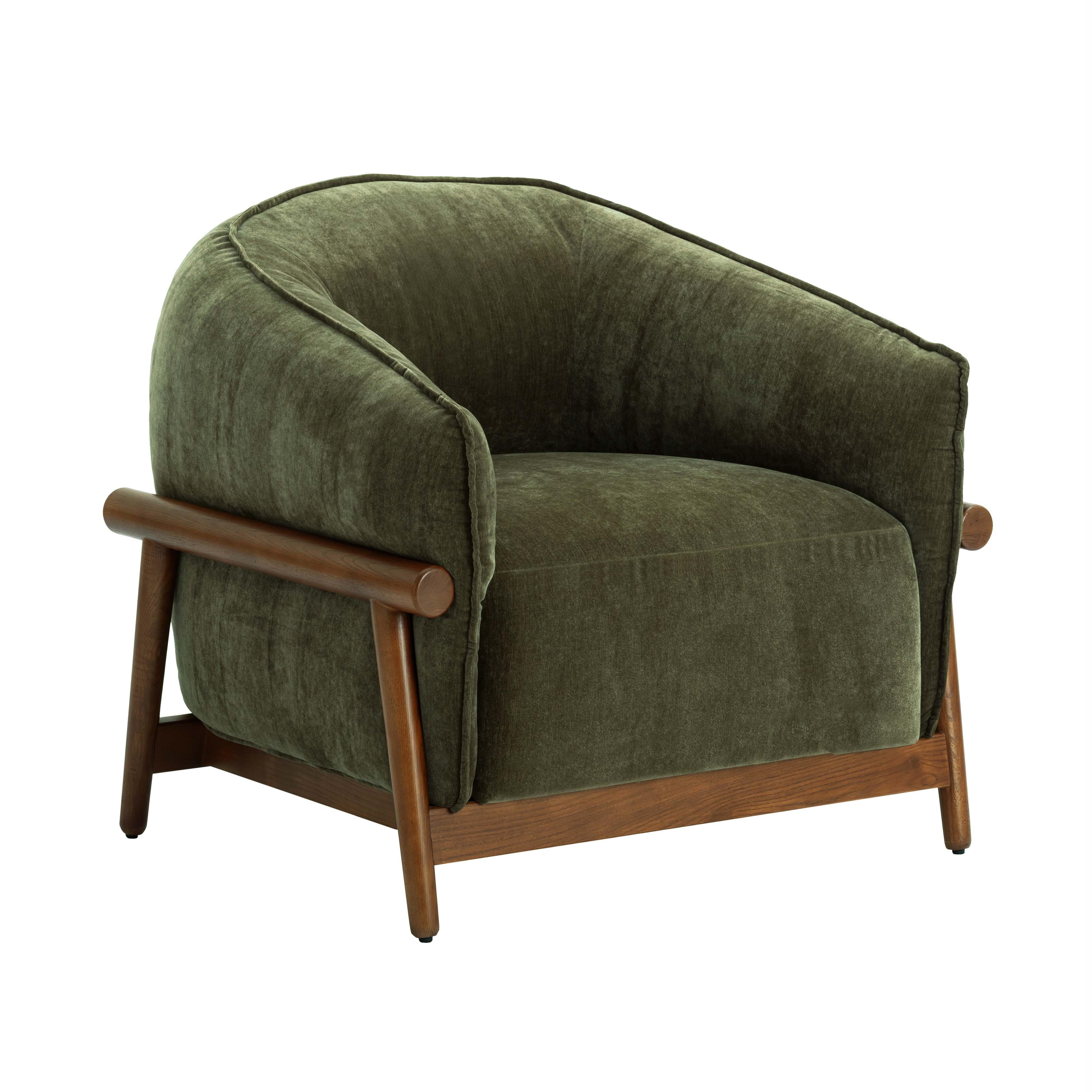 Piedmont Upcycled Chenille Accent Chair - Image 2