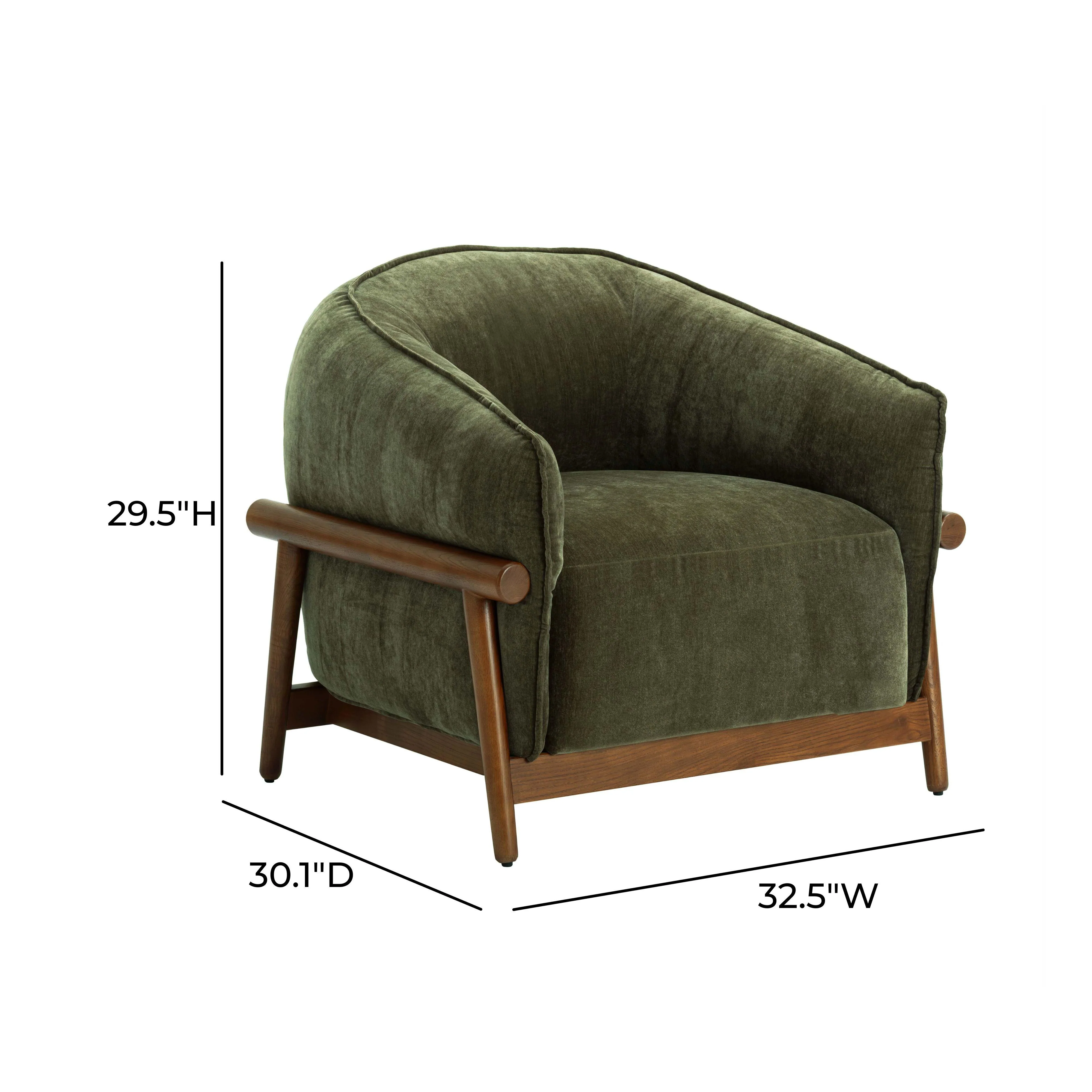 Piedmont Upcycled Chenille Accent Chair - Image 7