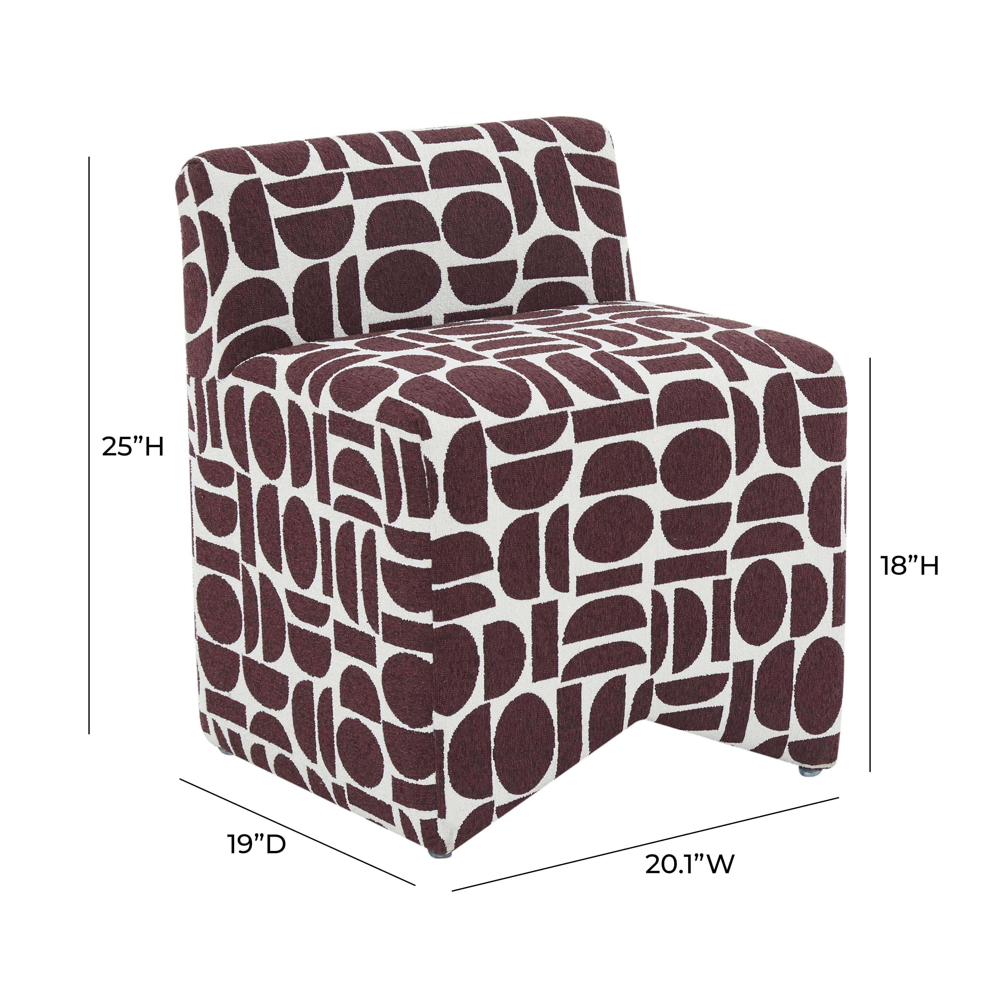 Pippa Geometric Jacquard Weave Stool - Image 6