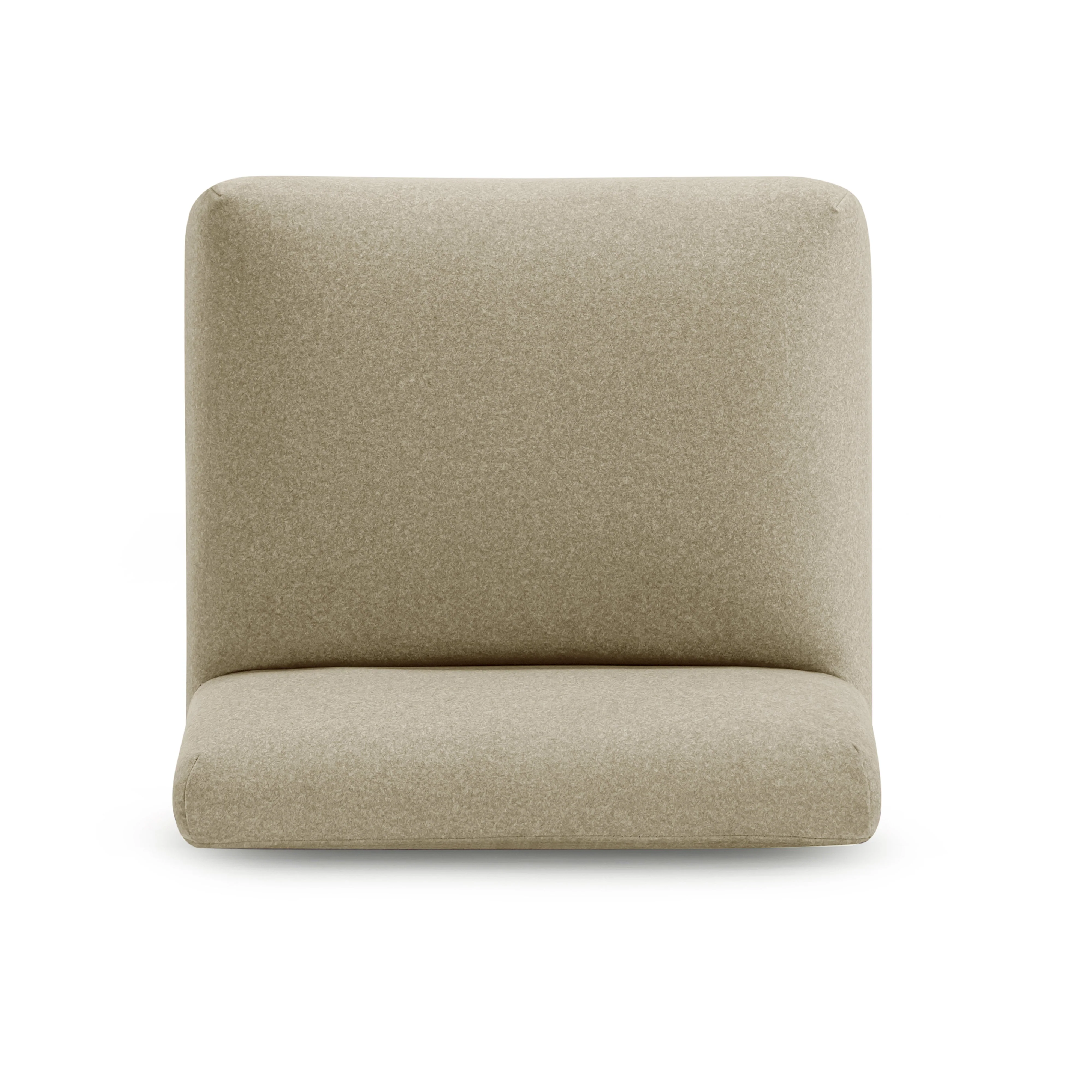 Pippa Taupe Vegan Mohair Accent Stool - Image 6