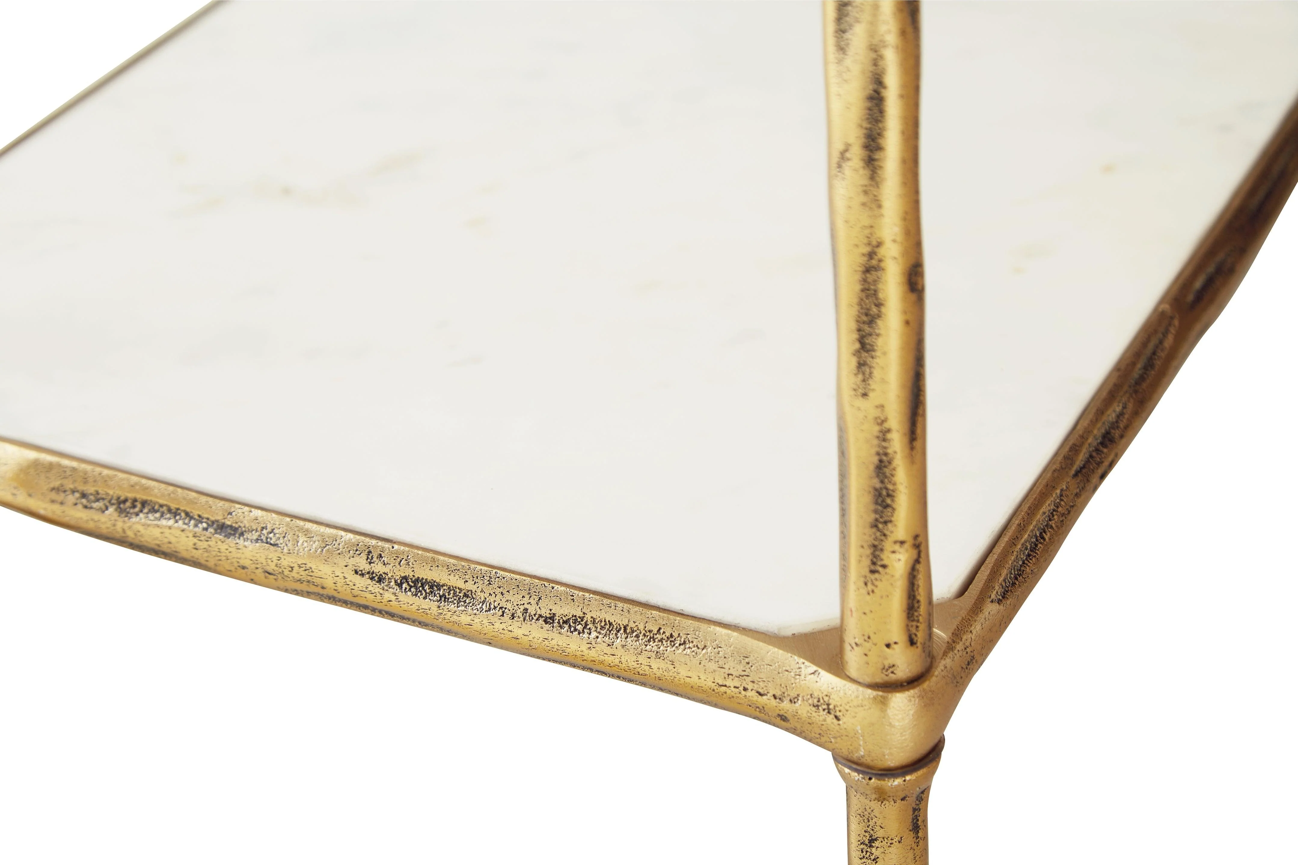 Plattfield Antique Gold Finish Bar Cart - Image 7