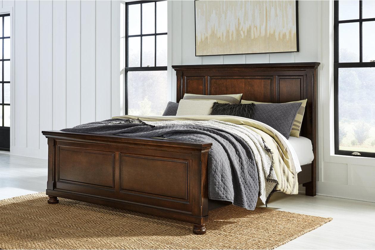 Porter Rustic Brown California King Panel Bed - Image 2