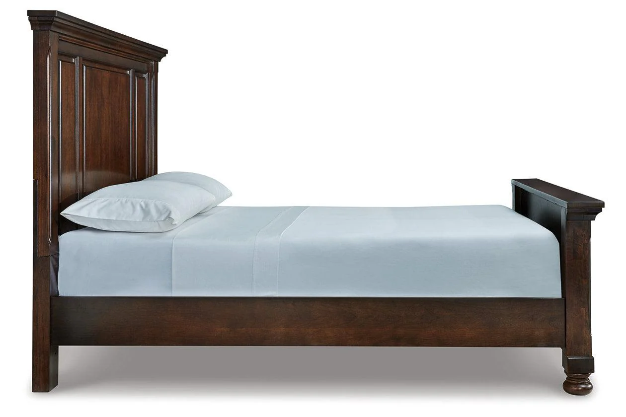 Porter Rustic Brown Queen Panel Bed - Image 5