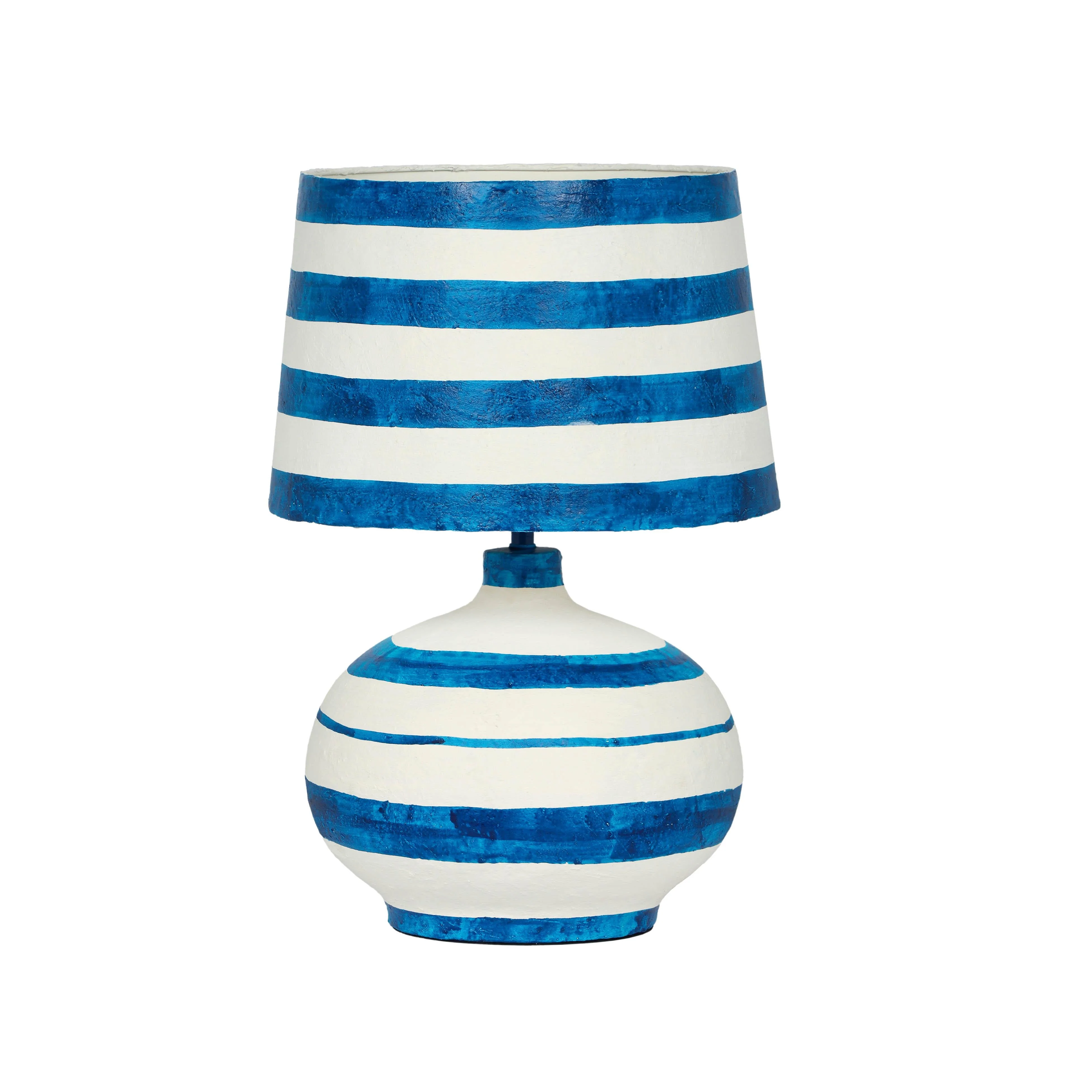 Positano Striped Papier Mache Table Lamp - Image 8