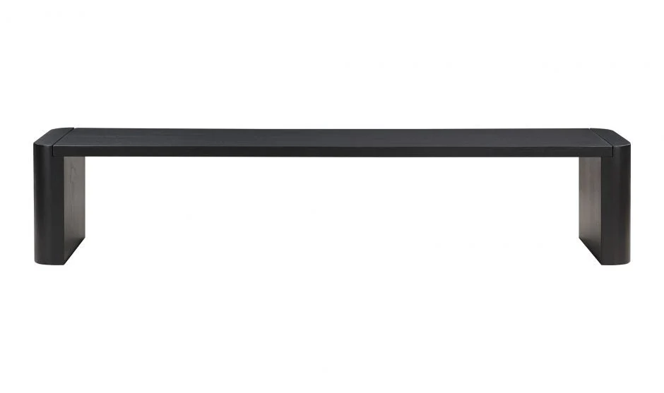 Post Dining Bench-Large Black