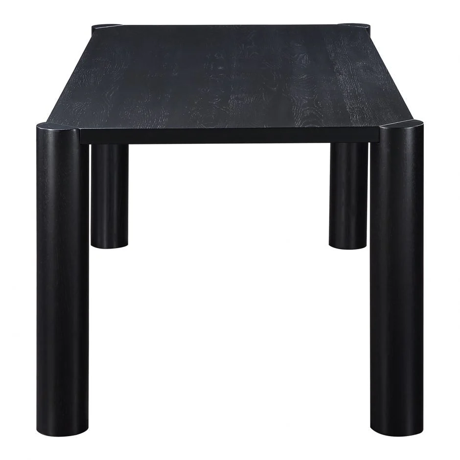 Post Dining Table - Oak Black - Image 3