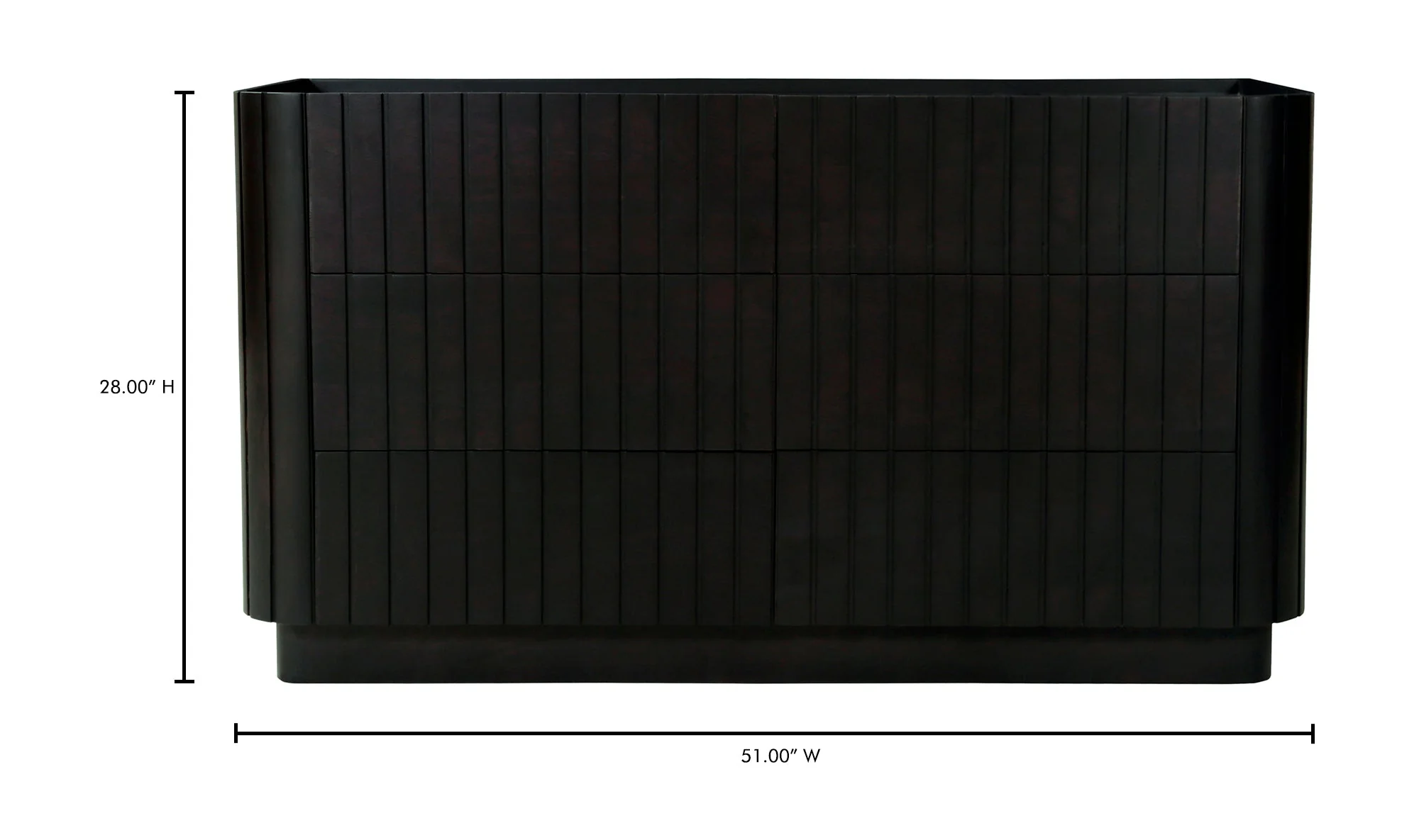 Povera 6 Drawer Dresser Black - Image 10