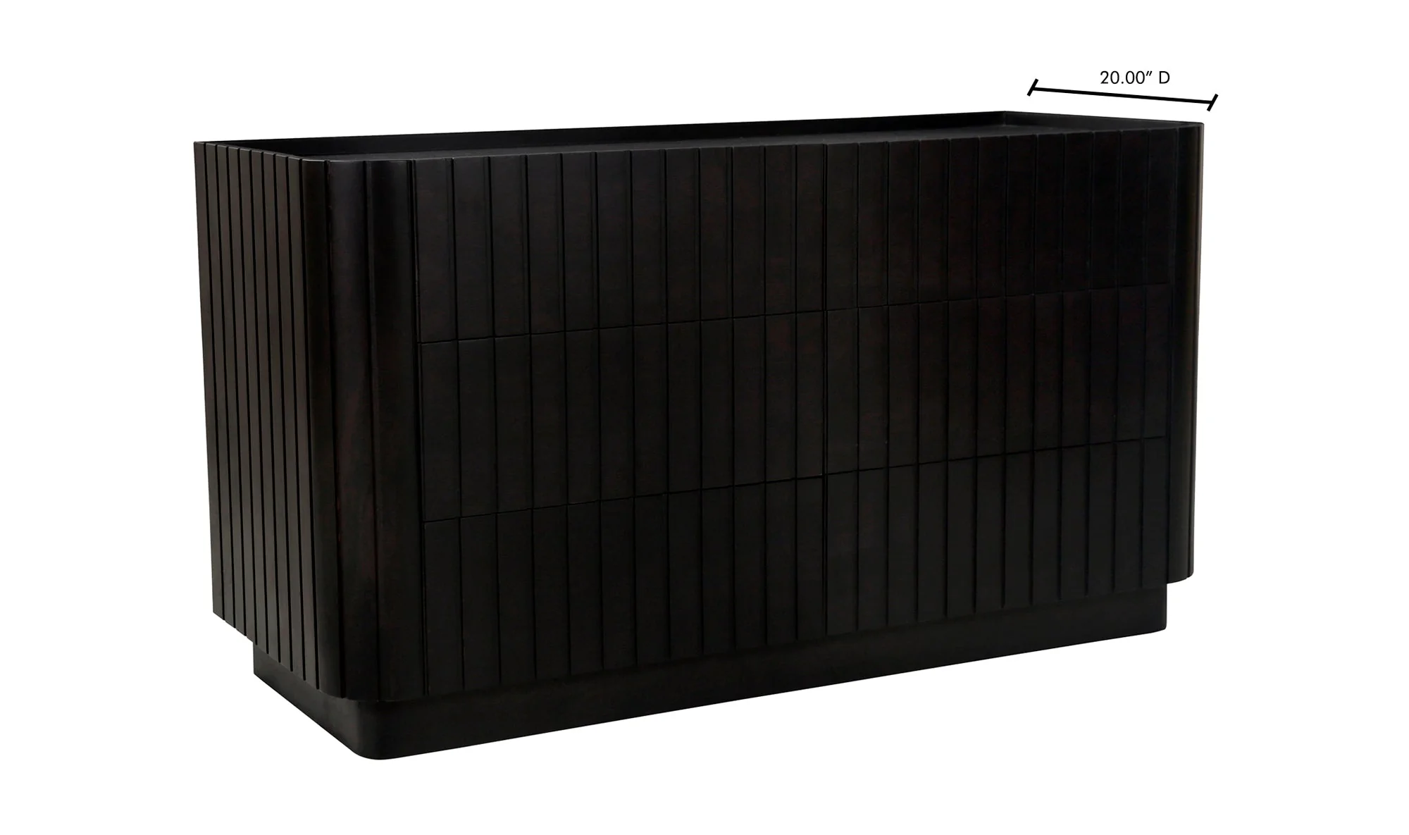 Povera 6 Drawer Dresser Black - Image 11