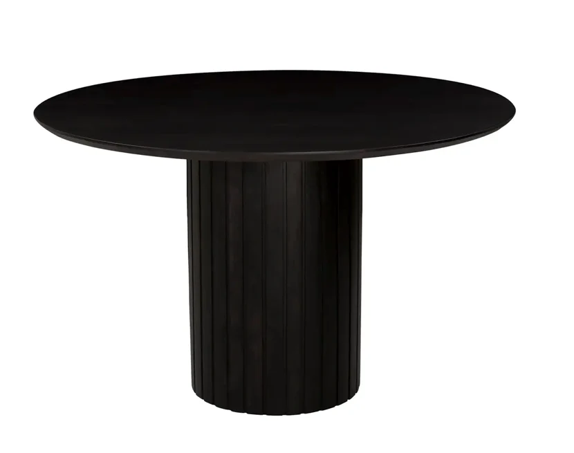 Povera Round Dining Table - Black - Image 2