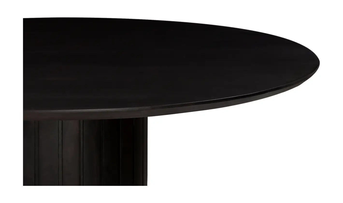 Povera Round Dining Table - Black - Image 4