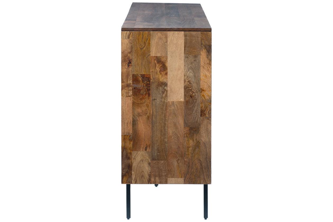 Prattville Brown Accent Cabinet - Image 4