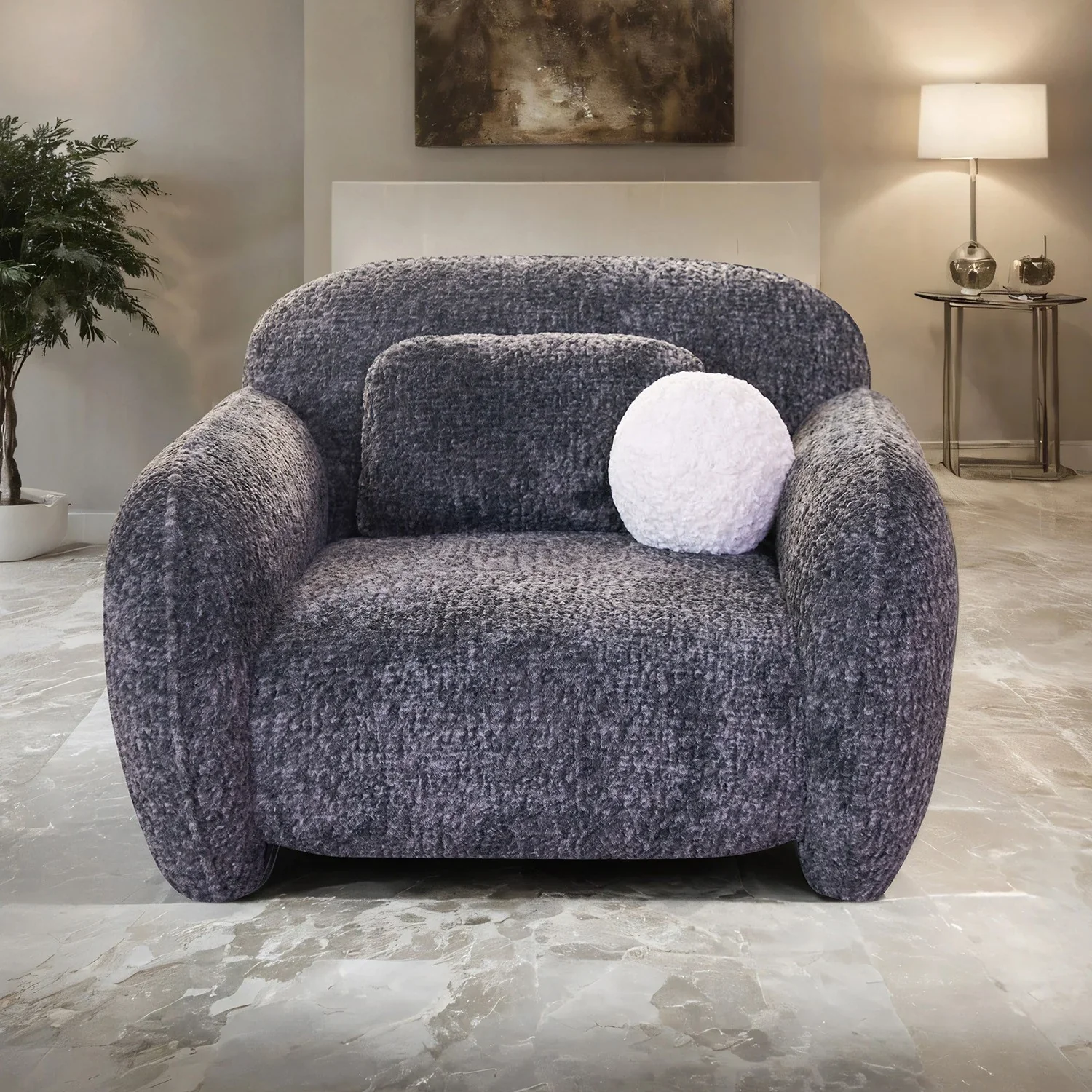 Previti Dark Gray Chair