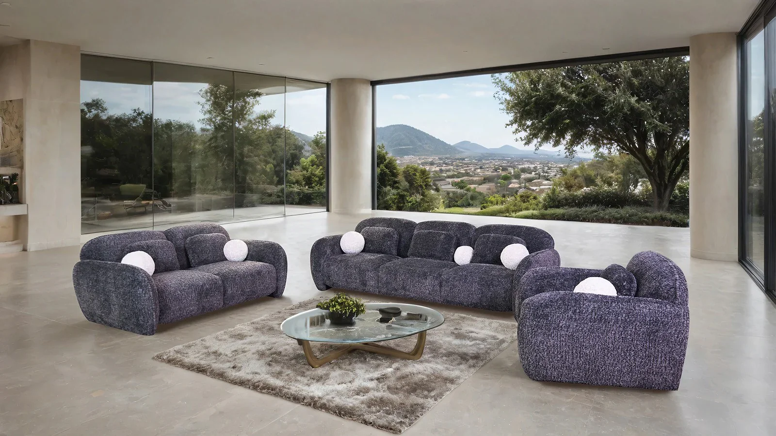 Previti Dark Gray Loveseat - Image 4