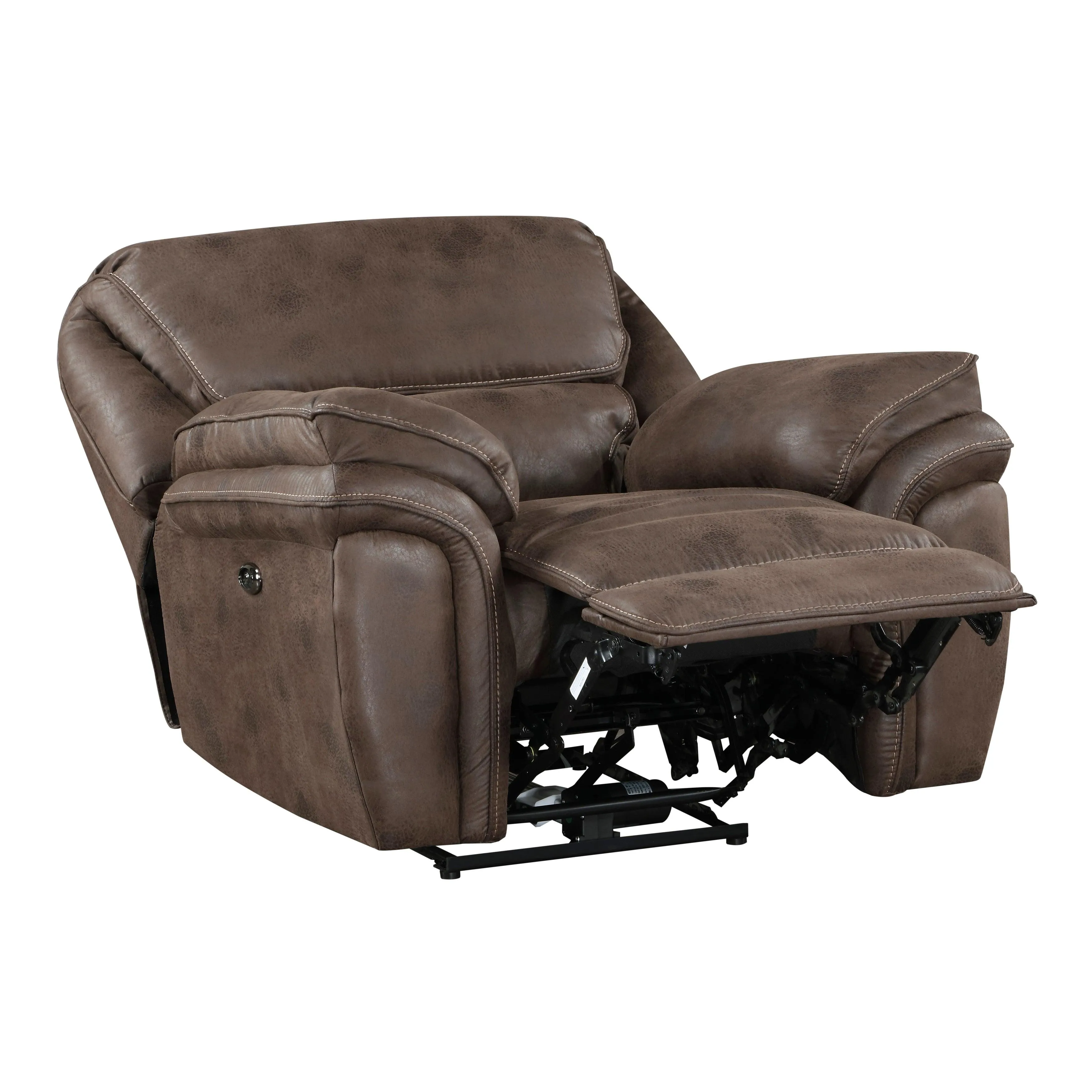 Proctor Brown Microfiber Power Reclining Chair - Image 6