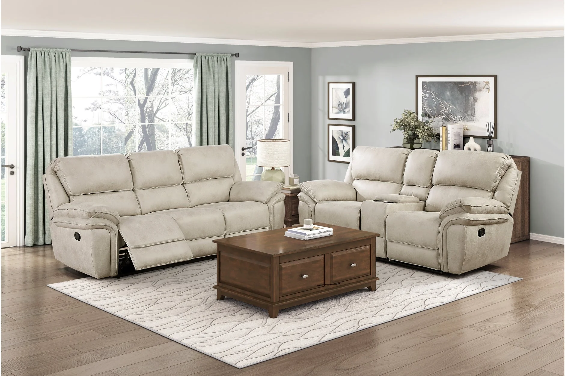 Proctor Pawter Double Reclining Sofa - Image 2