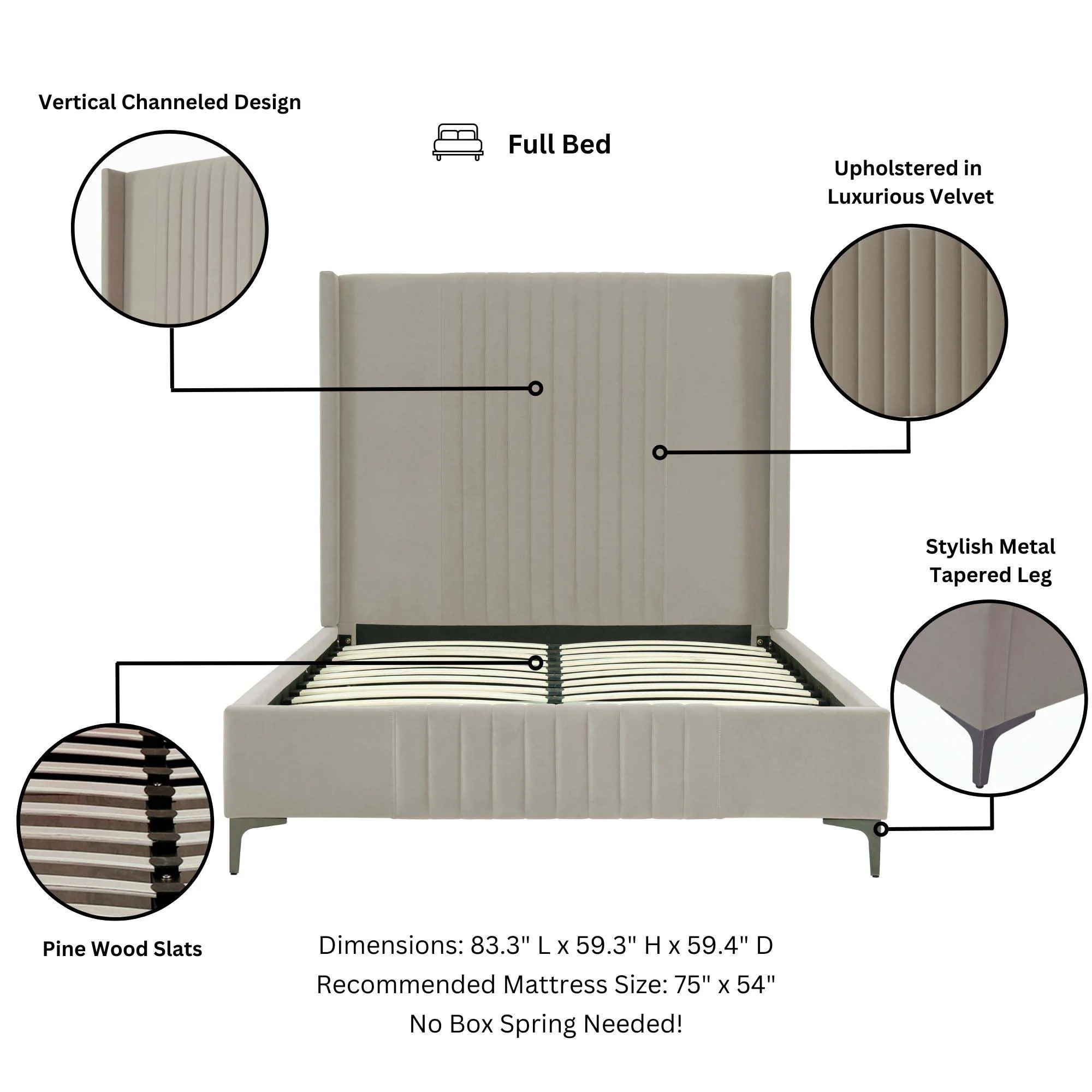 Promenade Full- Size Bed in Rustic Taupe - Image 4