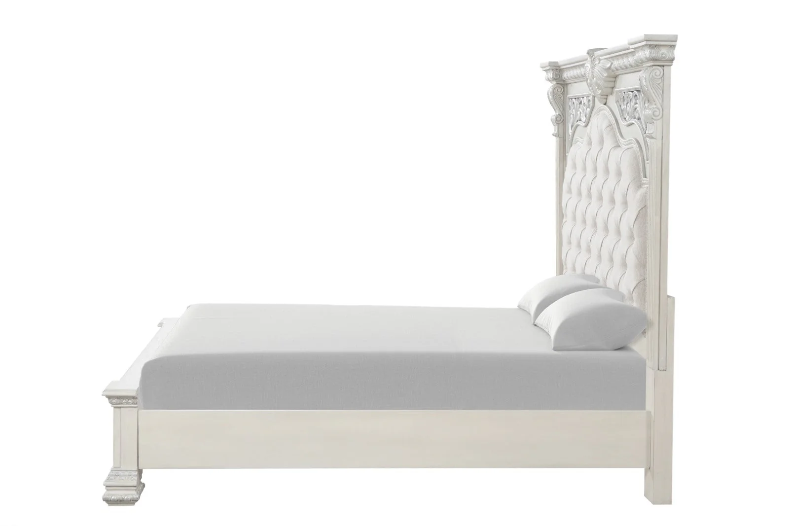 Promenade Wire Brushed White Queen Bed - Image 8