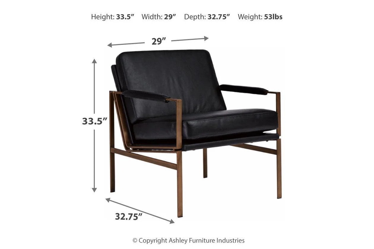 Puckman Black Accent Chair - Image 4