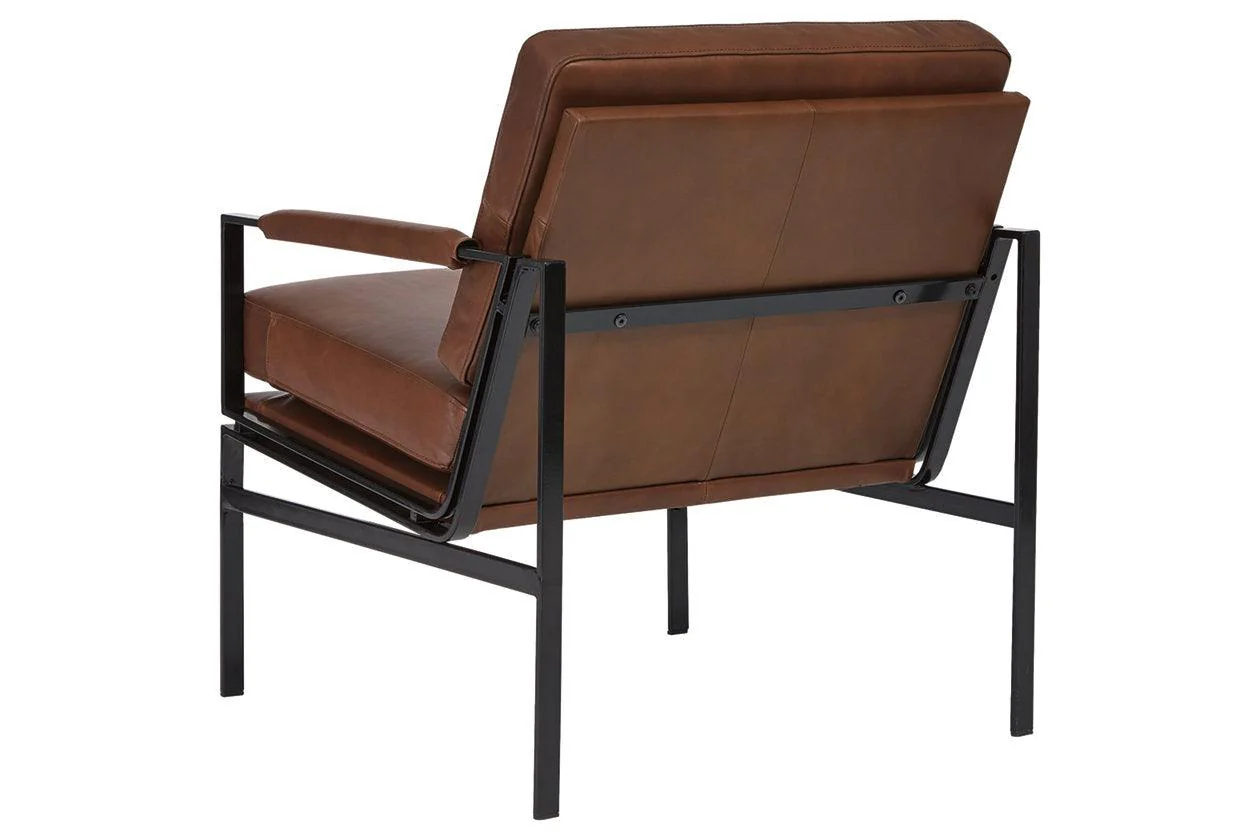 Puckman Brown/Silver Finish Accent Chair - Image 5