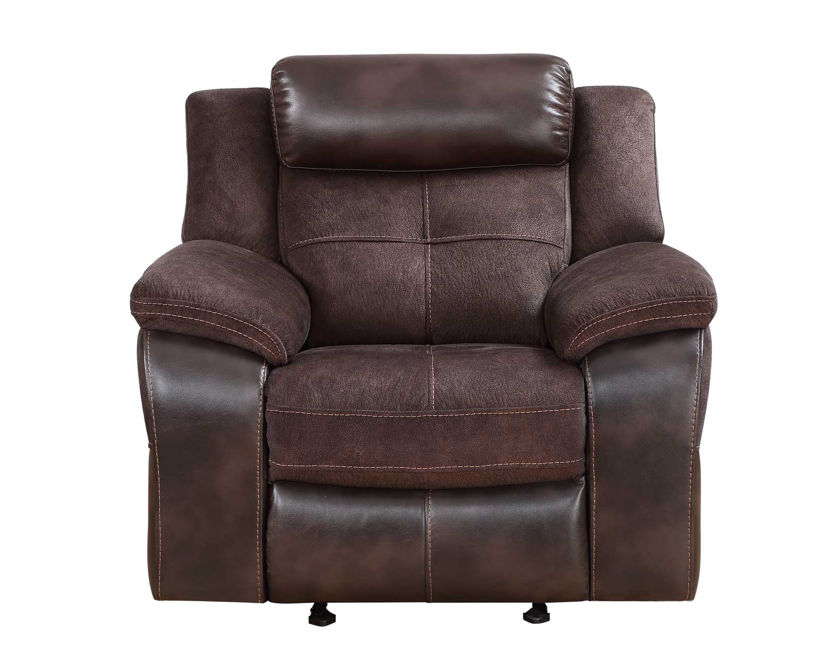 Pueblo Coffee Fabric/Leatherette 3-Piece Manual Reclining Set - Image 15