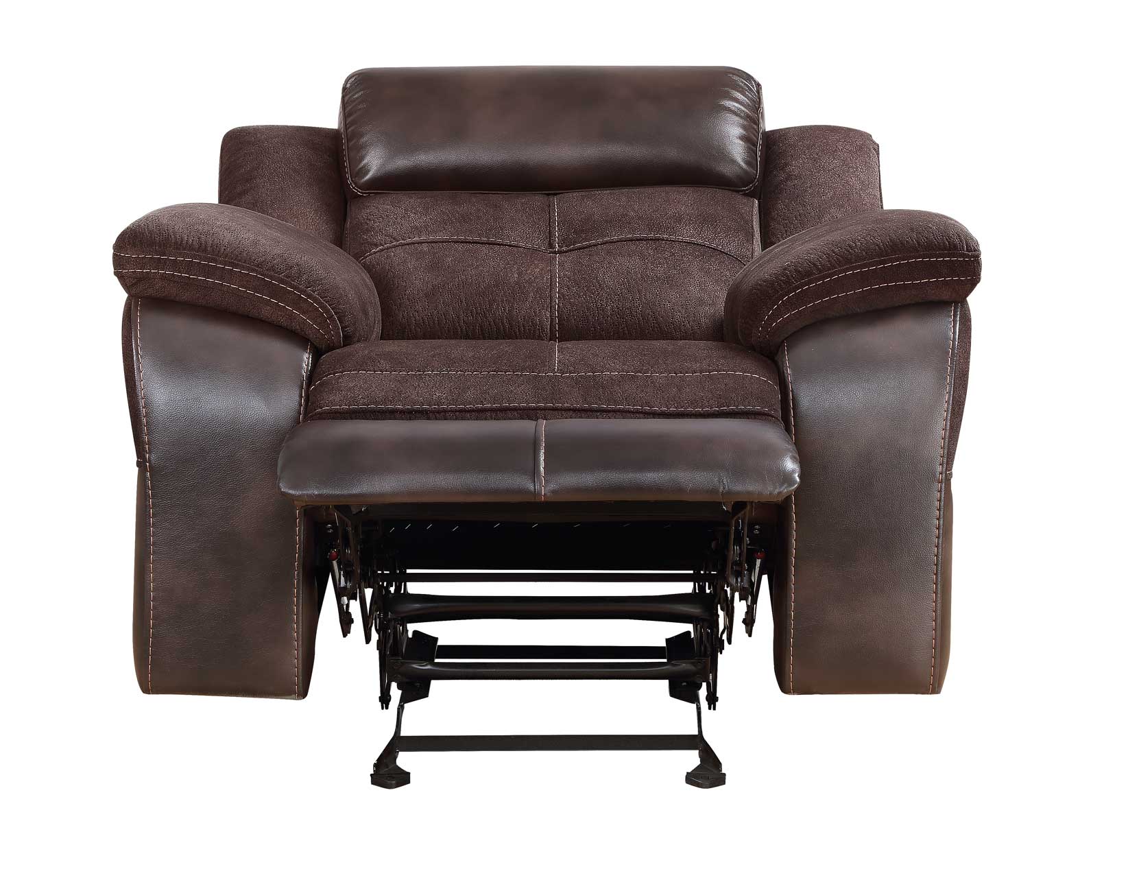 Pueblo Coffee Fabric/Leatherette 3-Piece Manual Reclining Set - Image 16