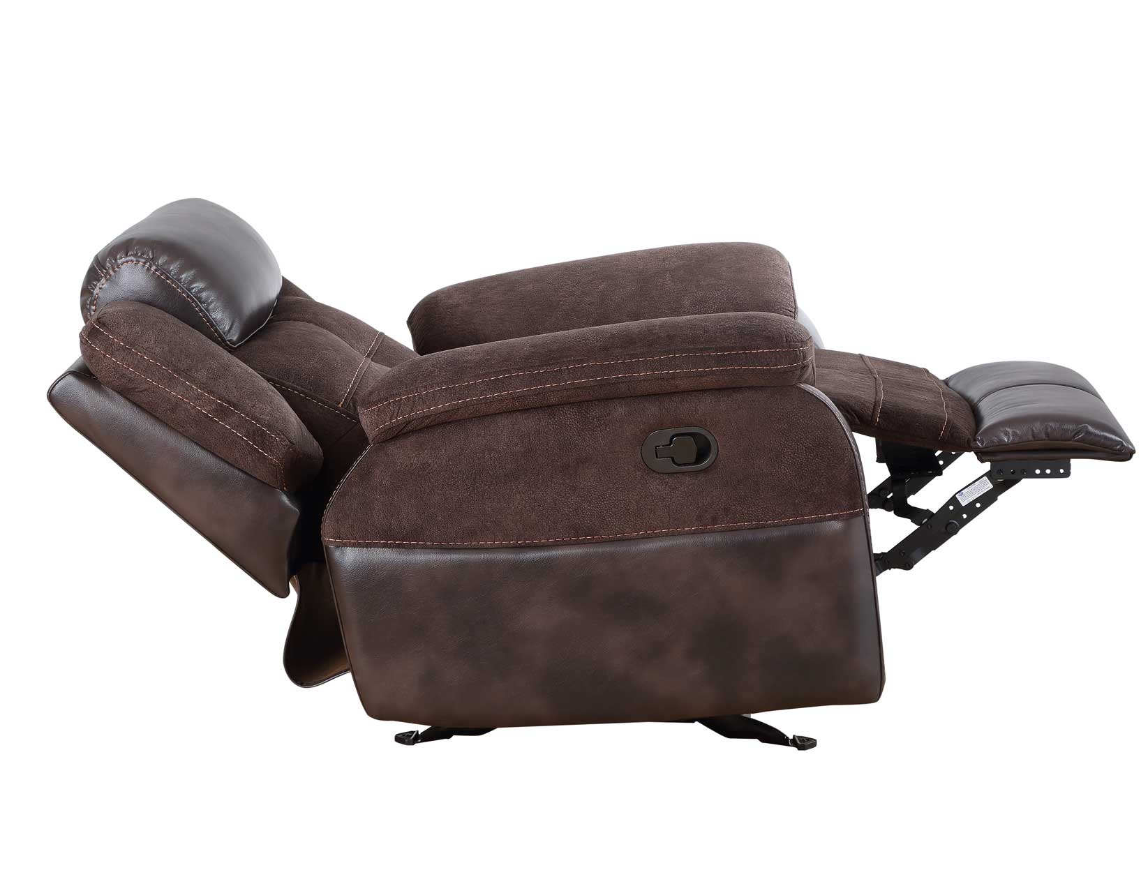 Pueblo Coffee Fabric/Leatherette 3-Piece Manual Reclining Set - Image 19