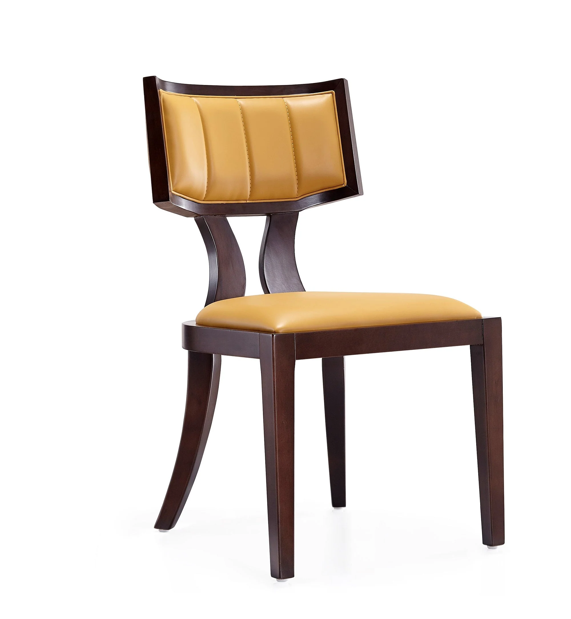 Pulitzer Dining Chair (Set of Two) in Camel and Walnut - Image 4