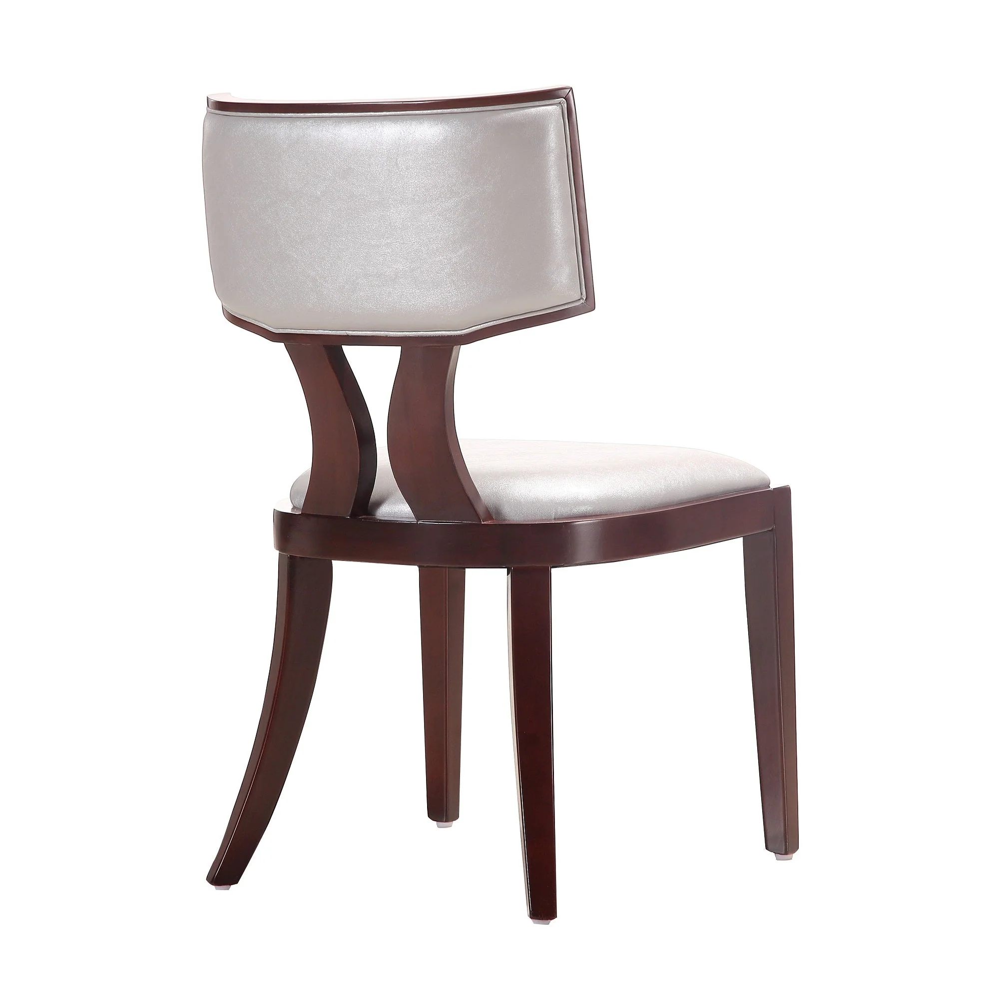 Pulitzer Dining Chair (Set of Two) in Silver and Walnut - Image 6