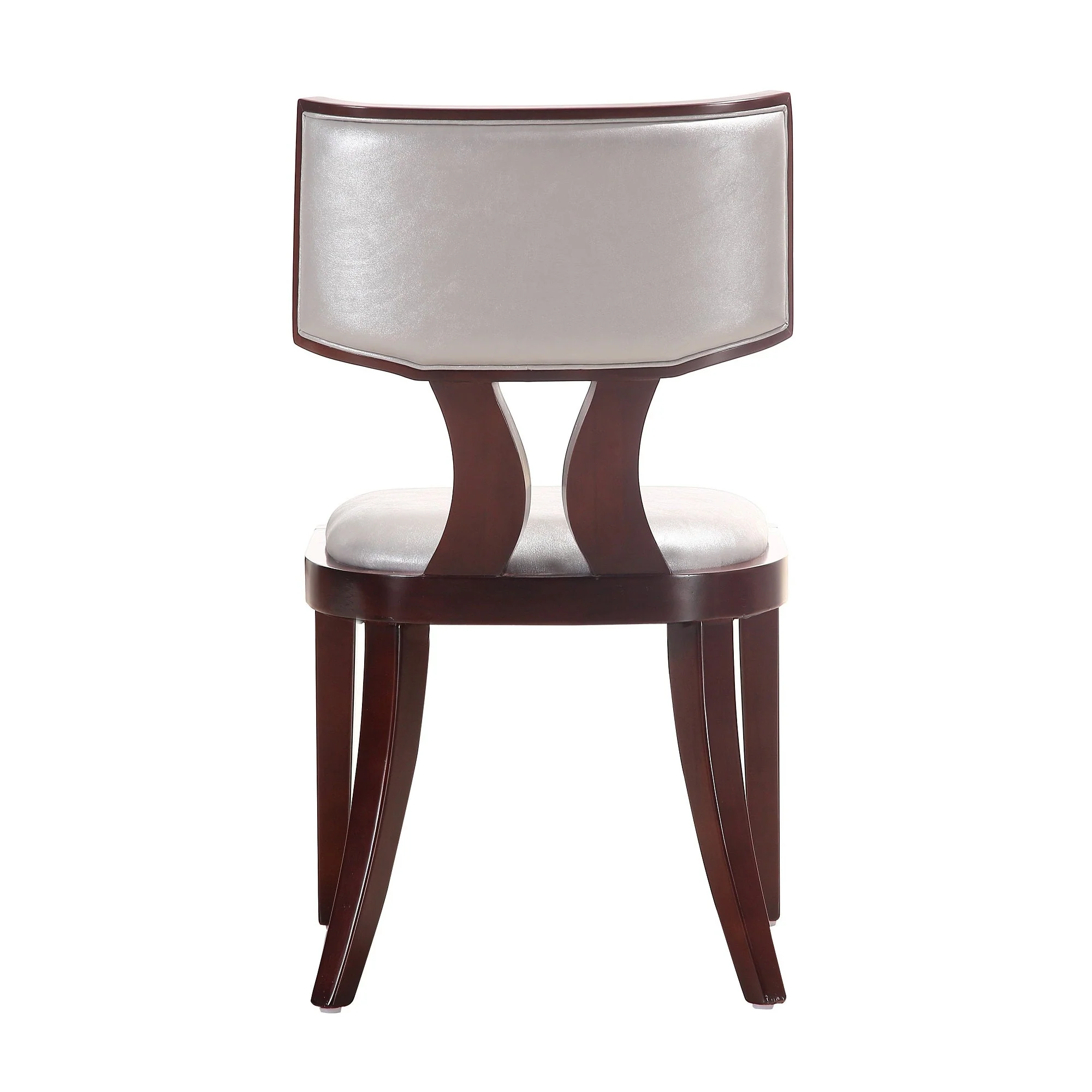 Pulitzer Dining Chair (Set of Two) in Silver and Walnut - Image 7