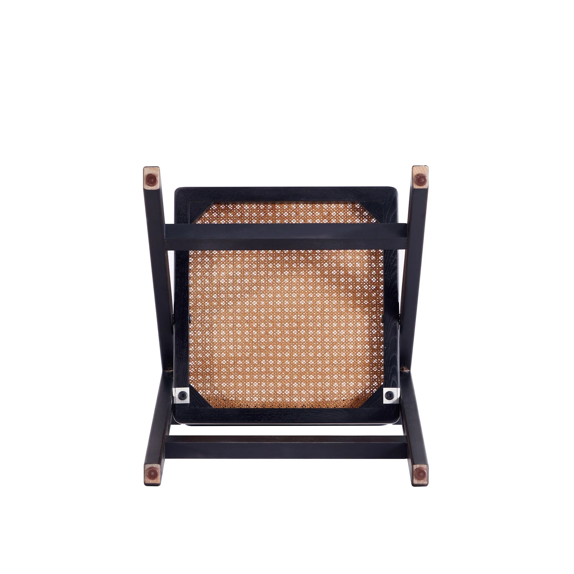 Pullman Folding Dining Chair in Black and Natural Cane (set of 4) - Image 10