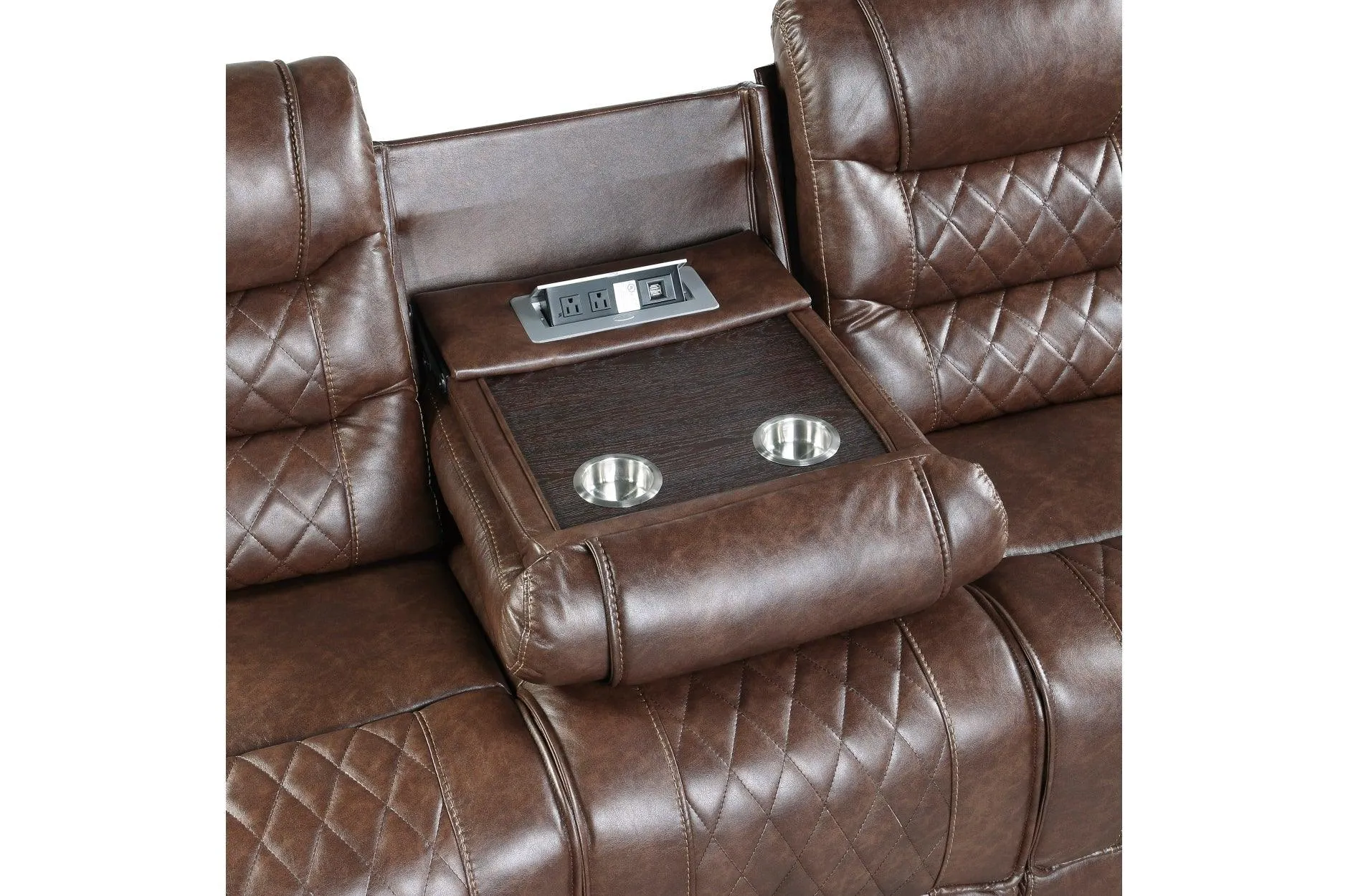 Putnam Brown Reclining Living Room Set - Image 6