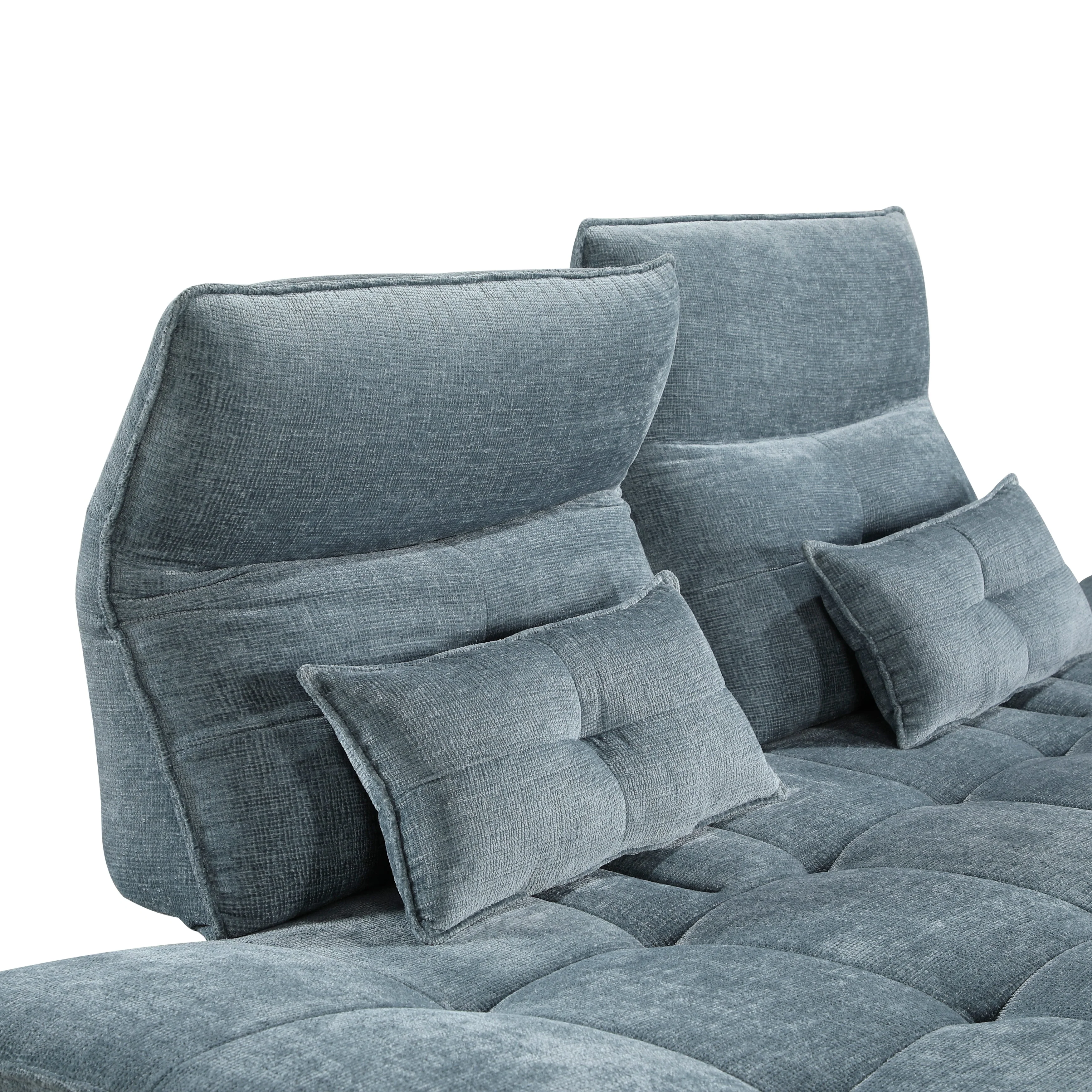 Quonsett Blue Sofa with Power Adjustable Seat - Image 16
