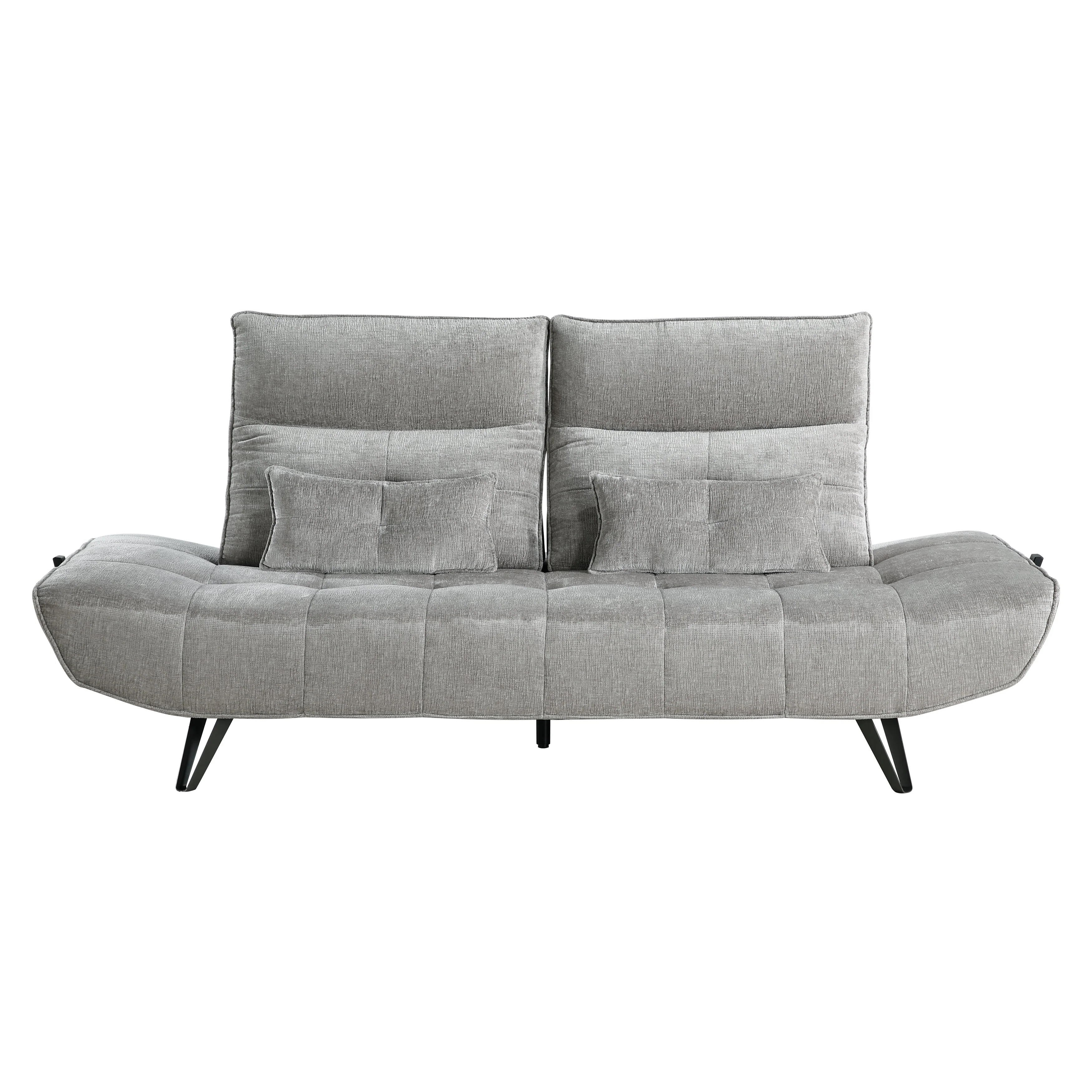 Quonsett Gray Sofa with Power Adjustable Seat - Image 3