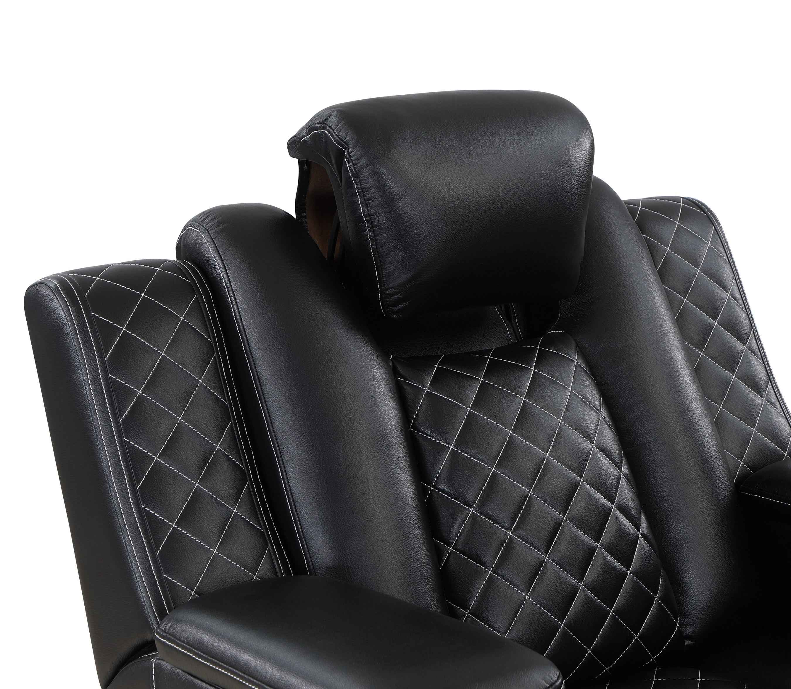 Radiant Black Power Reclining Sofa and Loveseat - Image 19