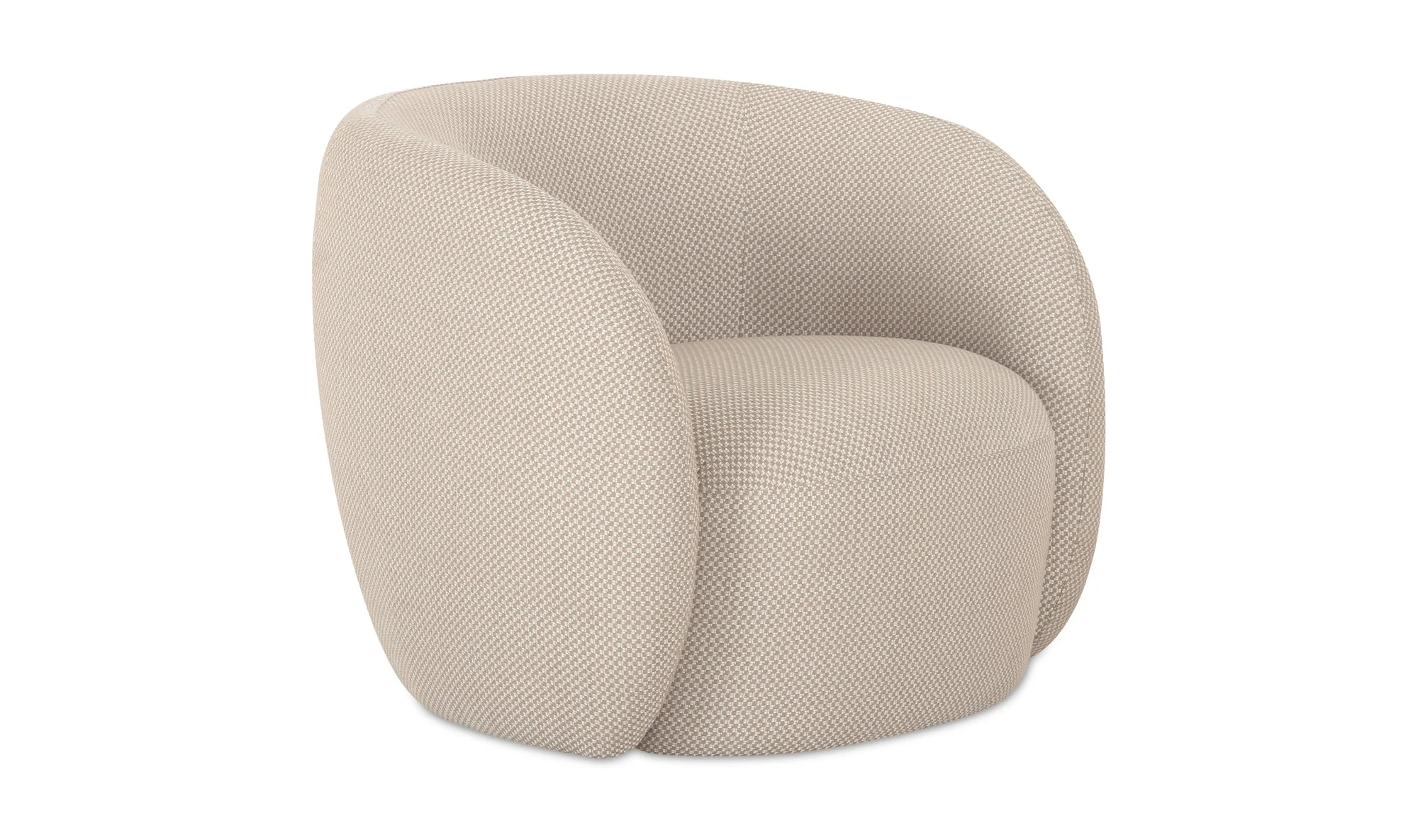 Rae Outdoor Accent Chair Beige Check - Image 2