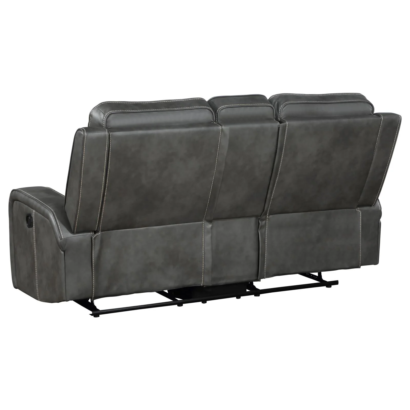 Raelynn Gray Upholstered Motion Reclining Living Room Set - Image 14