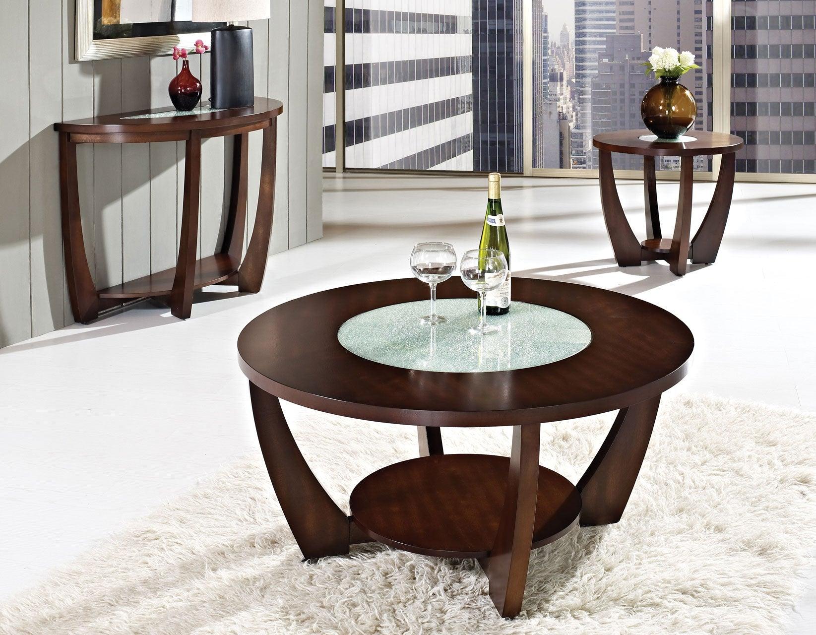 Rafael End Table w/Cracked Glass Insert (15mm) - Image 2