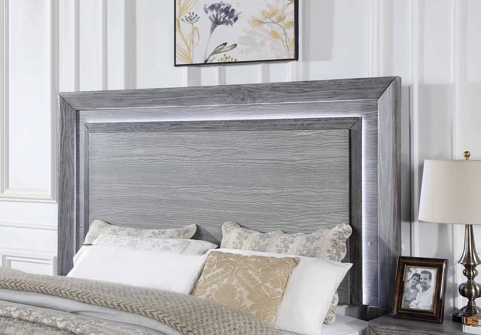 Raiden Gray Queen Bed - Image 4