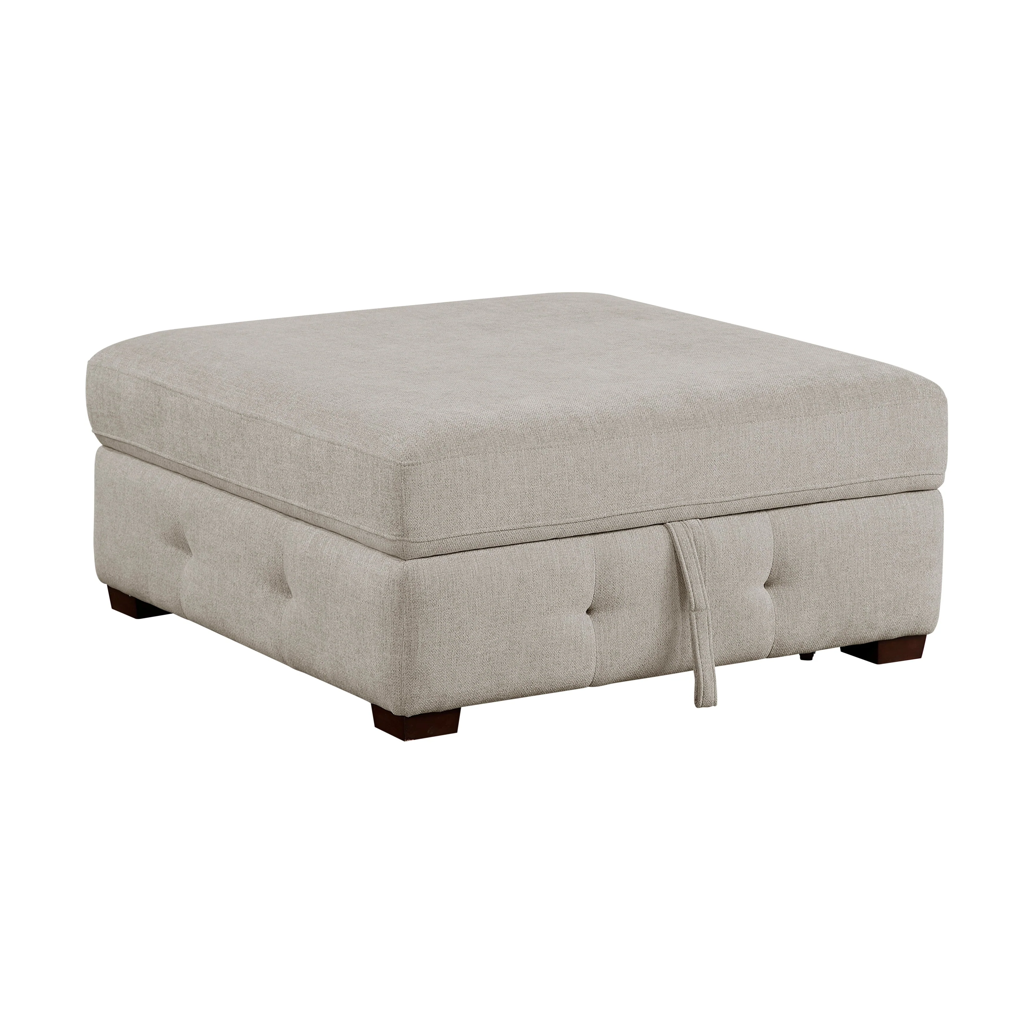 Raife Taupe Ottoman