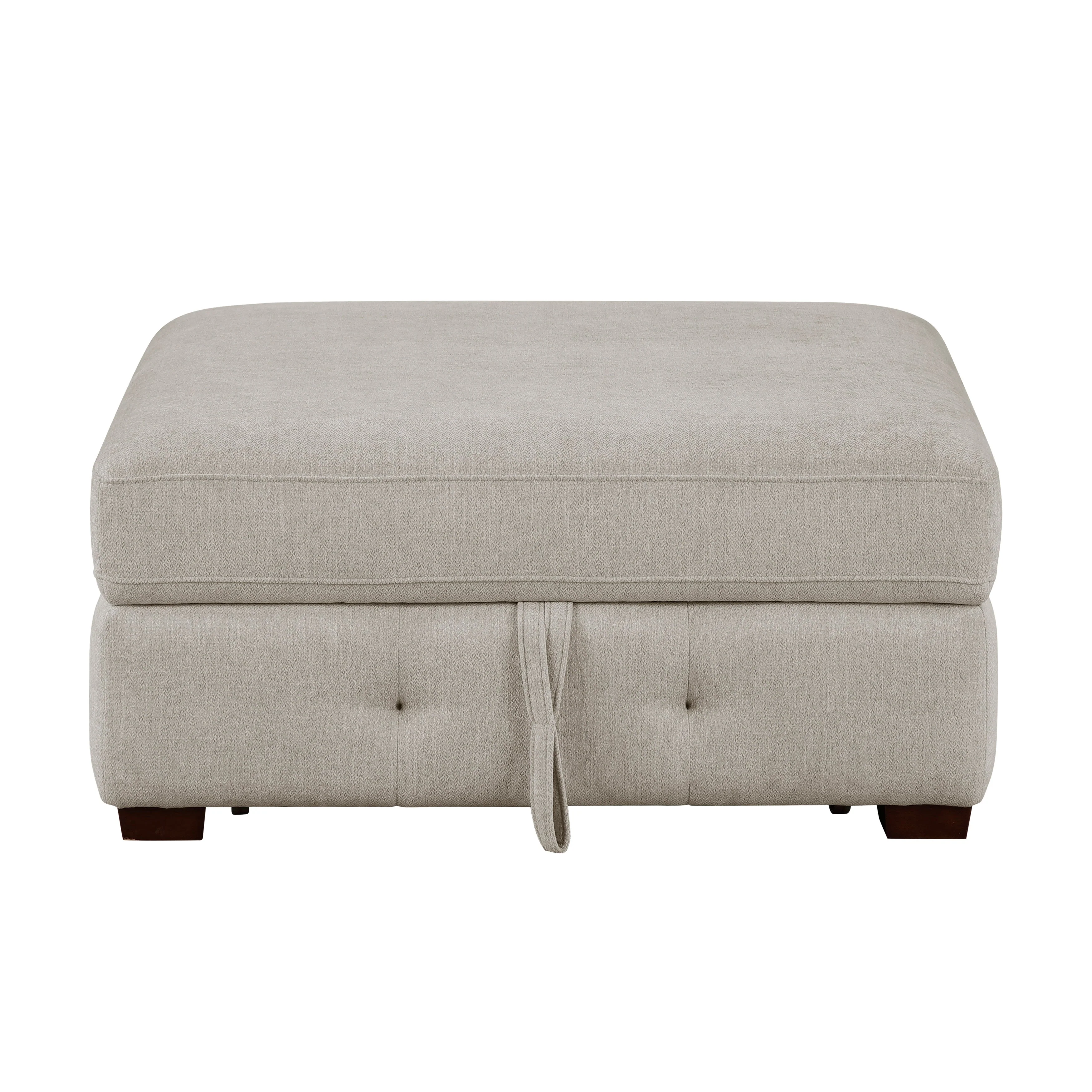 Raife Taupe Ottoman - Image 10