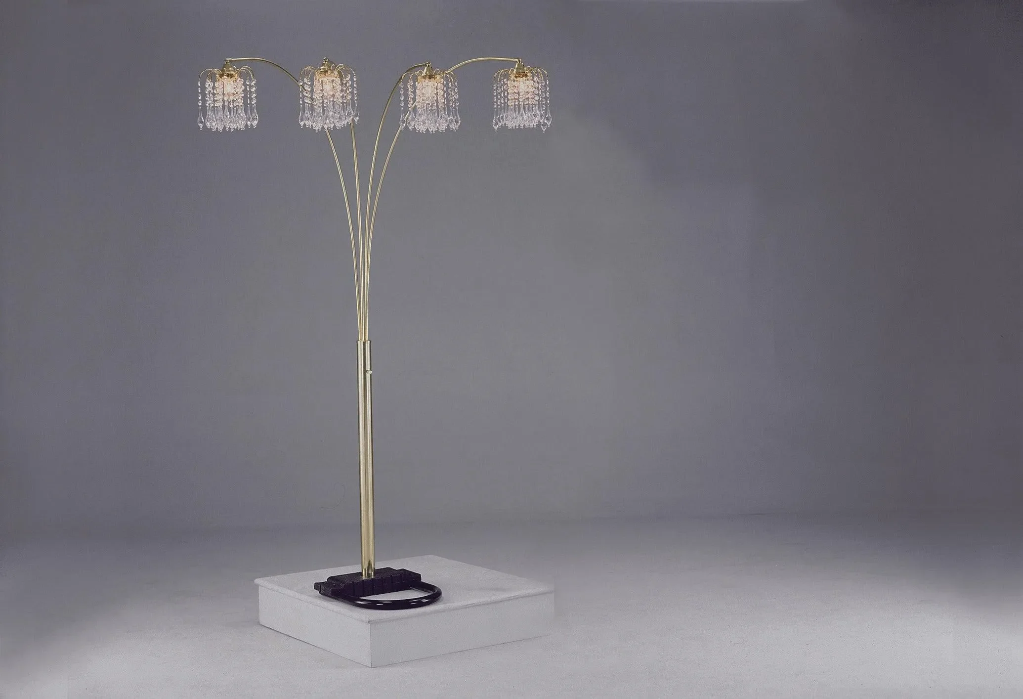 Rain Drop Arc Gold 84" Floor Lamp - Image 2