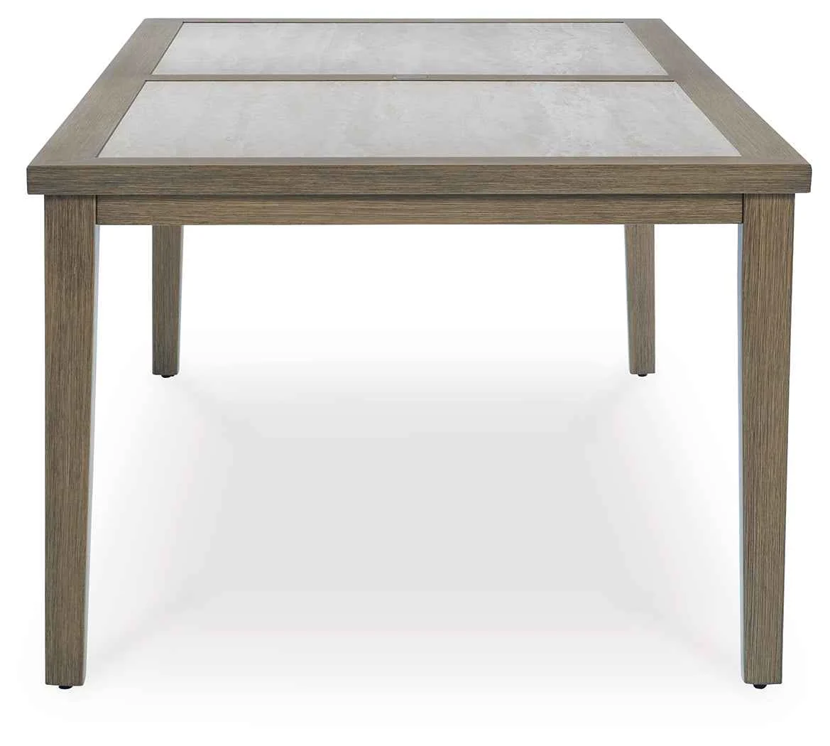 Rainier Ranch Brown/Beige Outdoor Dining Table - Image 3