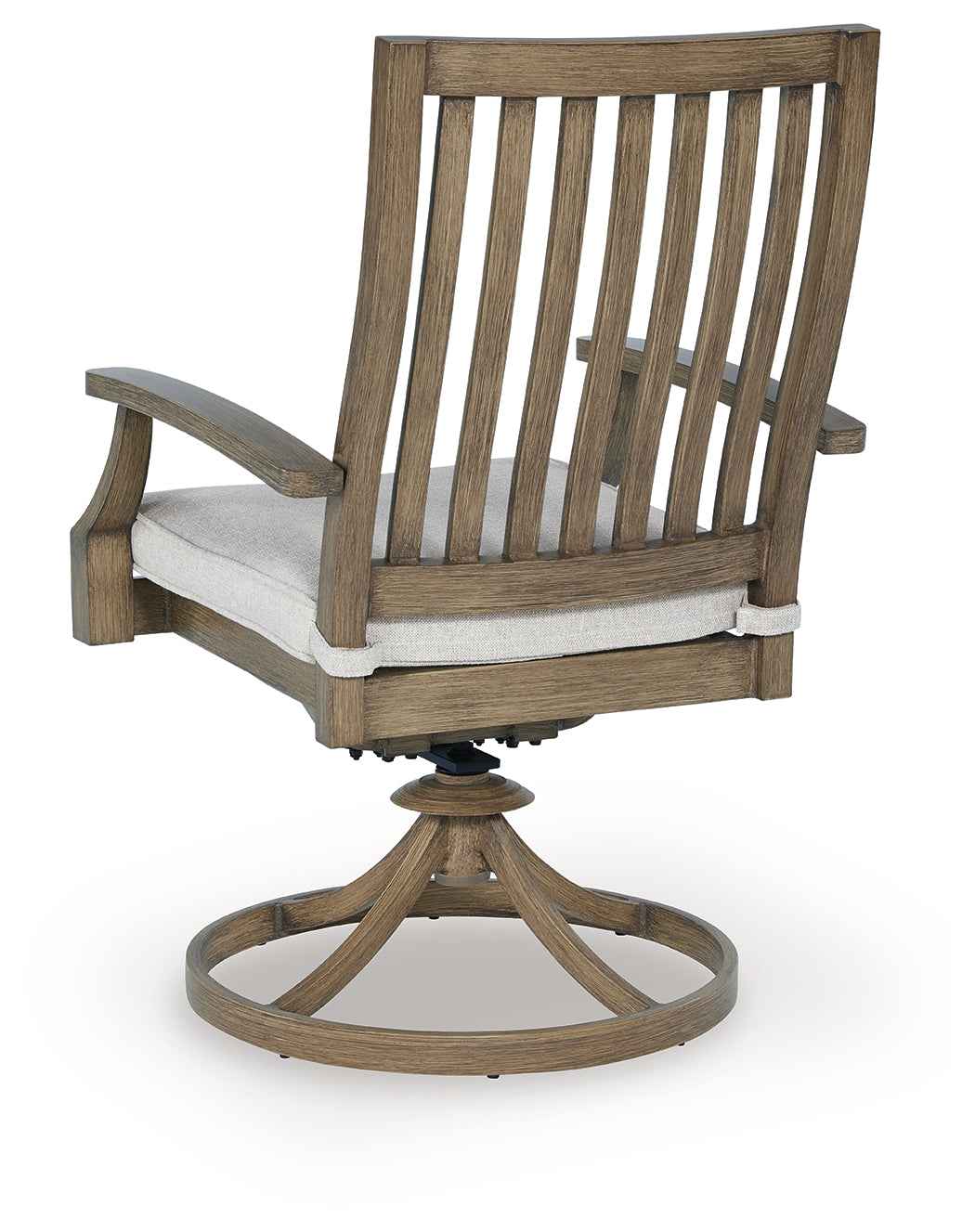 Rainier Ranch Brown/Beige Outdoor Dining Table and 4 Chairs - Image 5